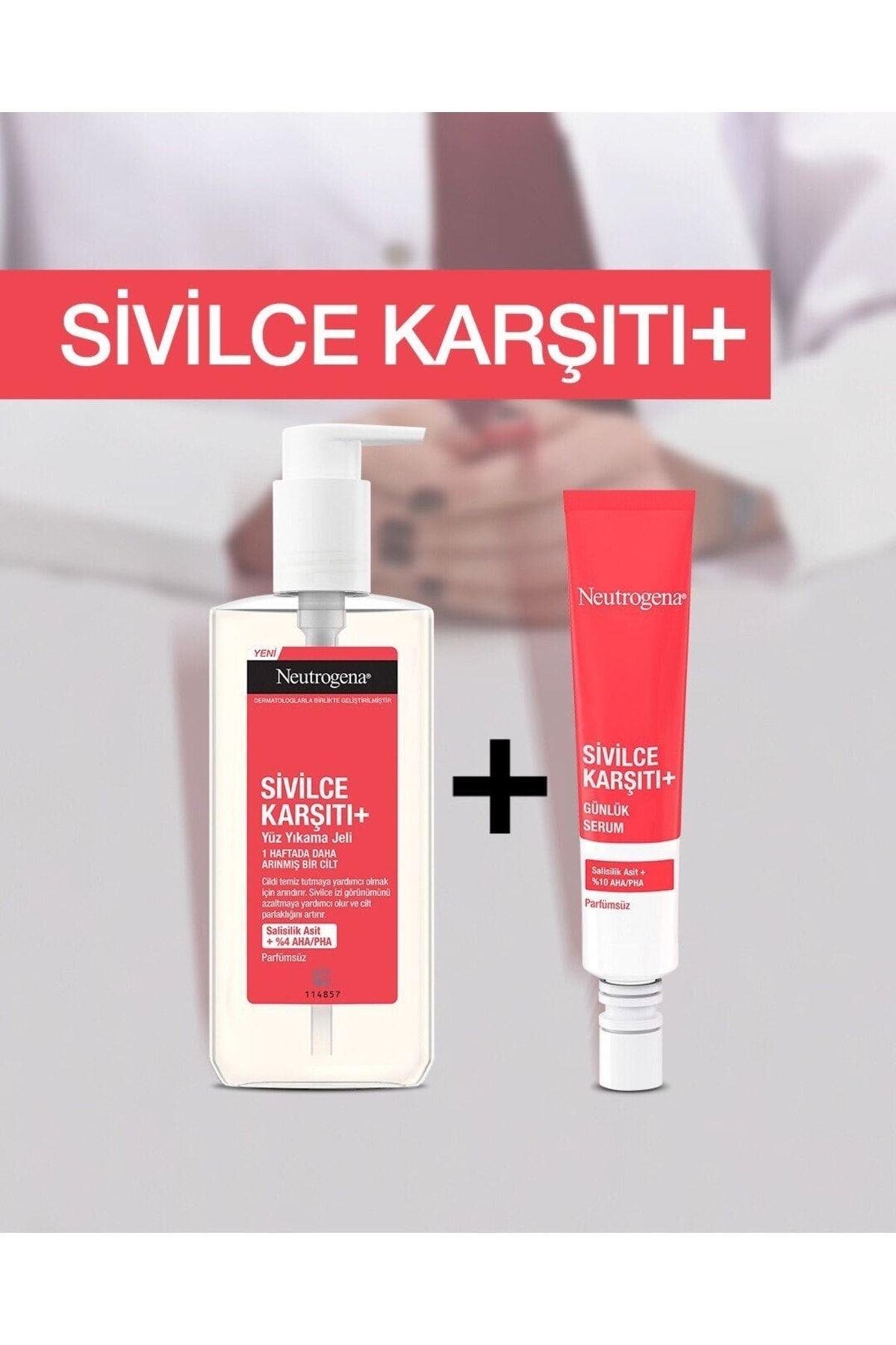 Sivilce Karşıtı Yüz Yıkama Jeli 200 ml Sivilce Karşıtı Günlük Serum 30 ml