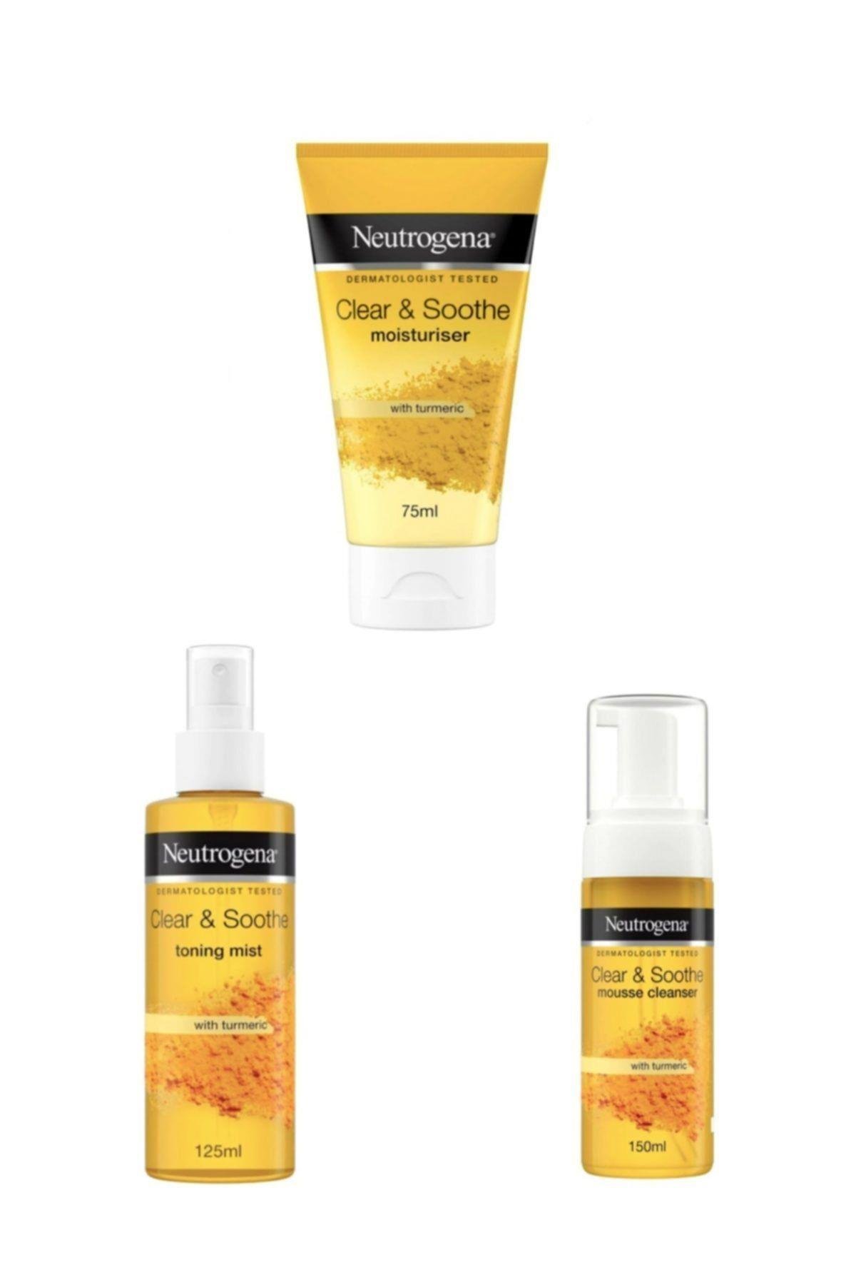 Soothing Clear Köpük 150 Ml +soothing Clear Nemlendirici 75 Ml+soothing Clear Tonik 125