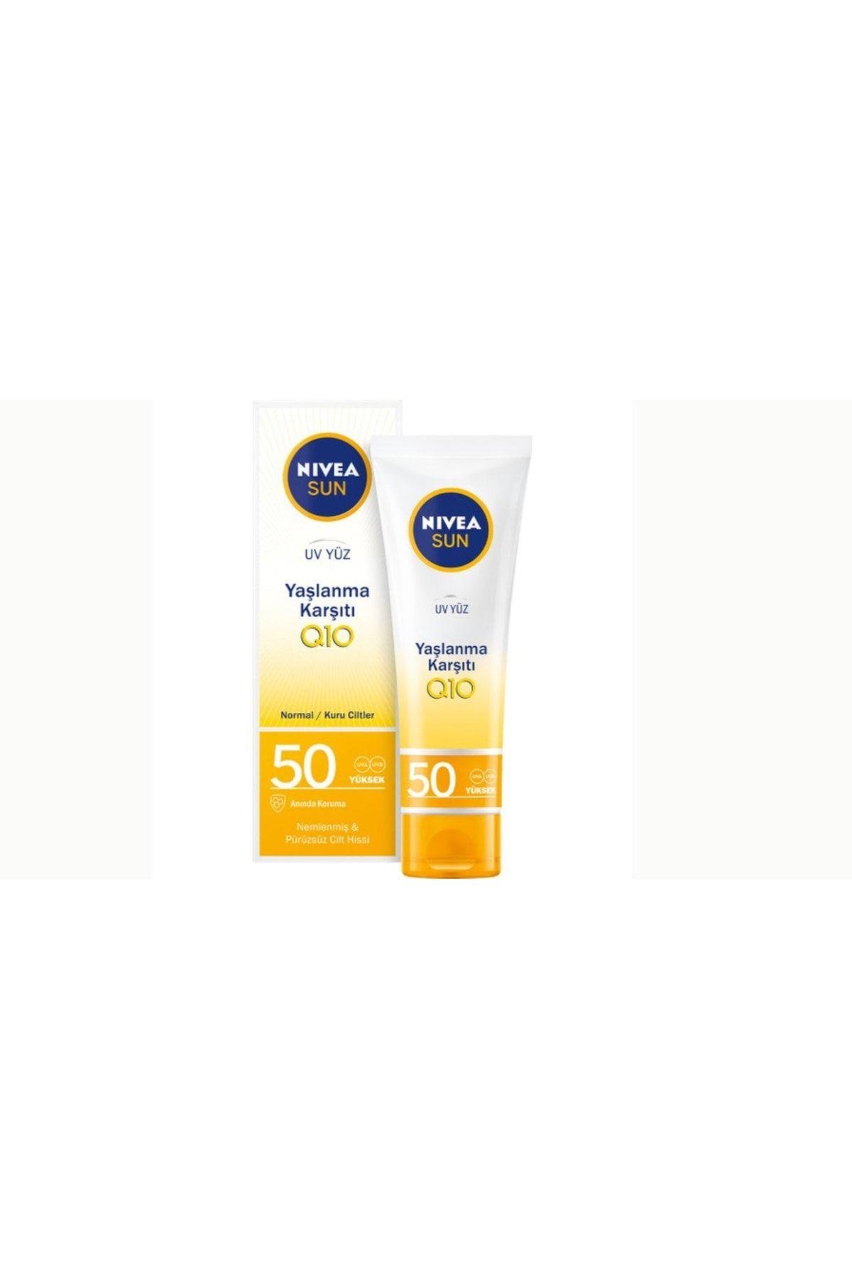 Sun 50 Ml - Yaşlanma Karşıtı Q10 Spf 50 - Sun 50 Ml - Hassas Cilt Spf 50 2li Set