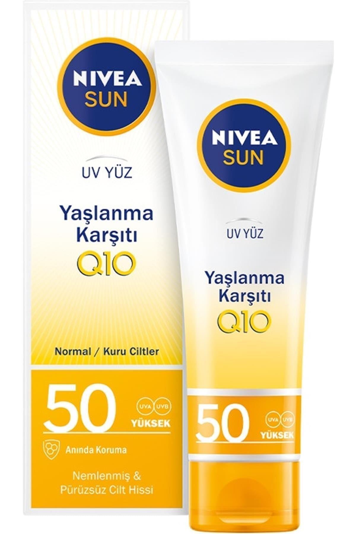 Sun Spf 50+ Yaşlanma Ve Leke Karşıtı Q10 Yüz Güneş Kremi (50 ml)