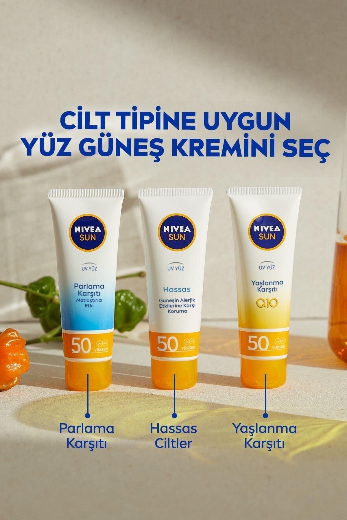 Sun SPF50+ Yaşlanma & Leke Karşıtı Q10 Yüz Güneş Kremi 50 ml