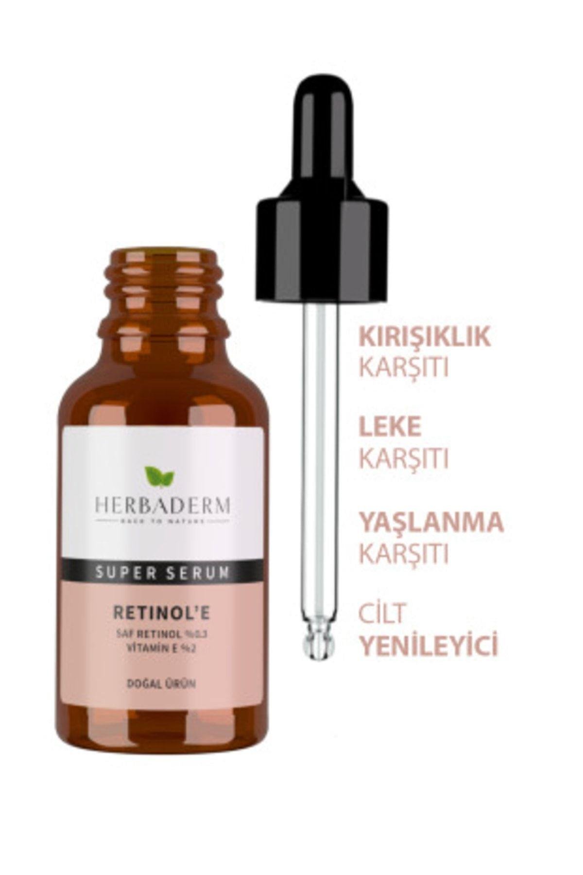 Süper Serum (saf Retinol %0.3 + Vitamin E %2) Yaşlanma Karşıtı 30 Ml X3