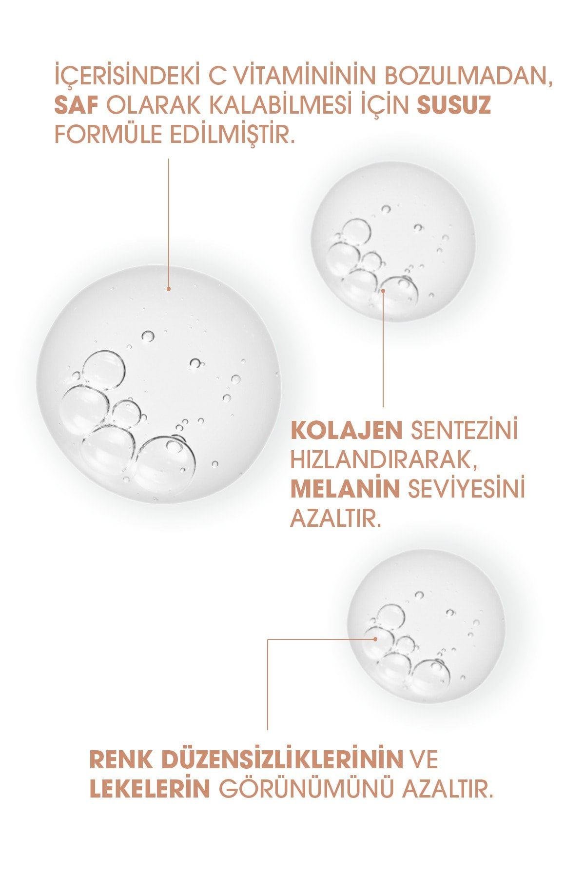 Süper Serum (SAF VİTAMİN C L-ASKORBİK ASİT %10) Aydınlatıcı 30 ml X2