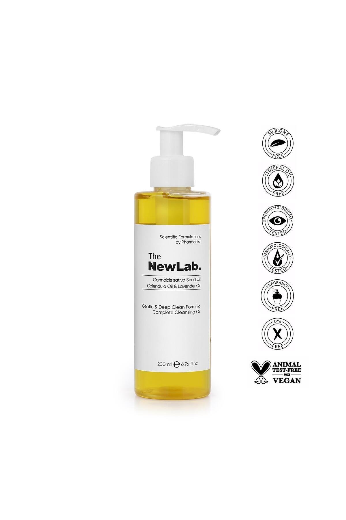 Tüm Cilt Tipleri Için Kenevir Tohumu, Calendula Ve Lavanta Özlü Yüz Temizleme Yağı 200 Ml