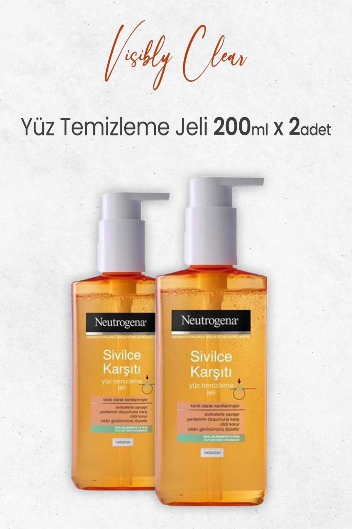 Visibly Clear Sivilce Karşıtı Yağsız Yüz Temizleme Jeli 200 Ml x 2 Adet