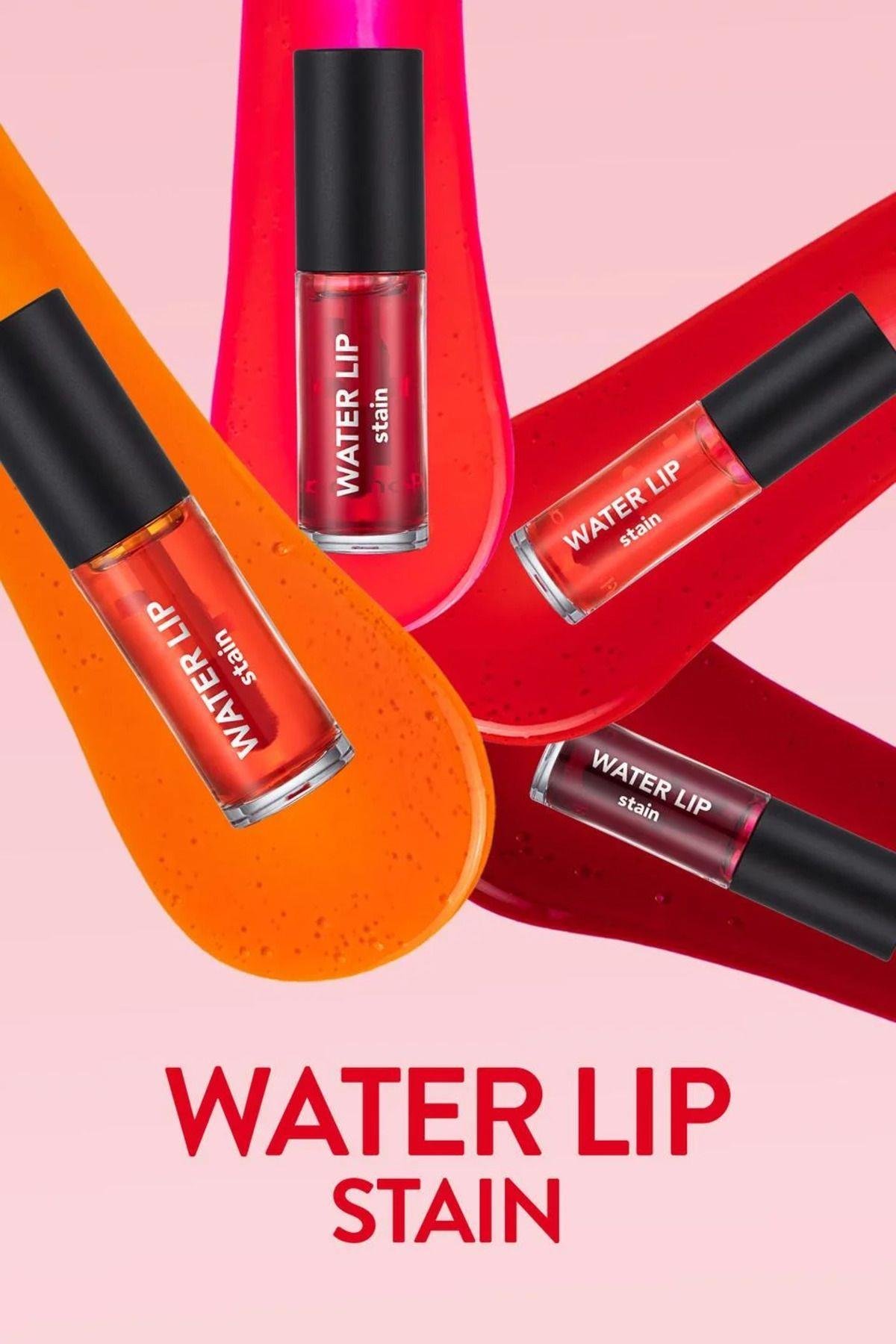 Water Lip Stain Su Bazlı & Kalıcı Dudak Renklendiricisi Tint - Carest Cosmetic