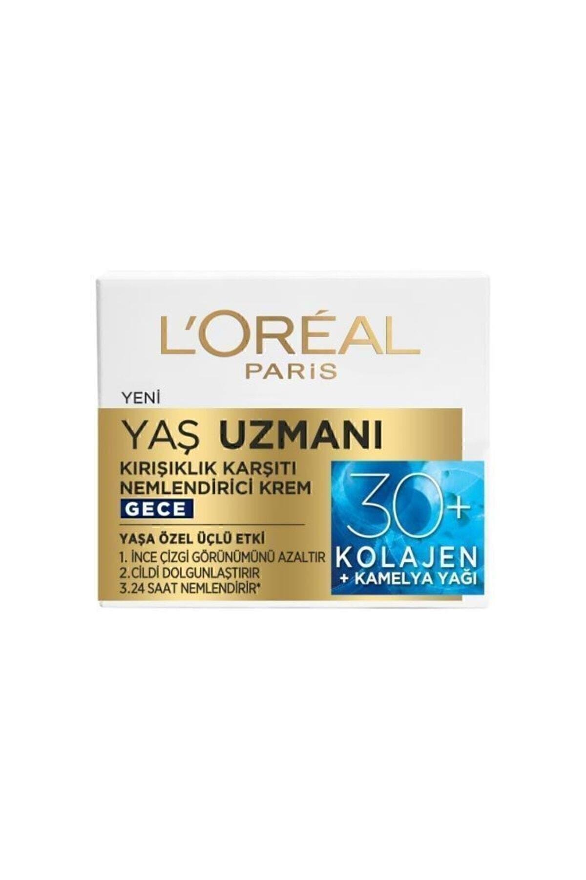 Yaş Uzmanı 30+ Kırışıklık Karşıtı Nemlendirici Gece Kremi 50ml
