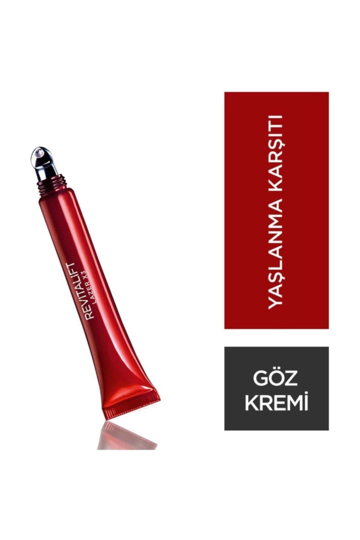 Yaşlanma Karşıtı Bakım Kremi 50 ml - Göz Kremi Dermo Revitalift Laser X3 V 15 ml  LAZERX3