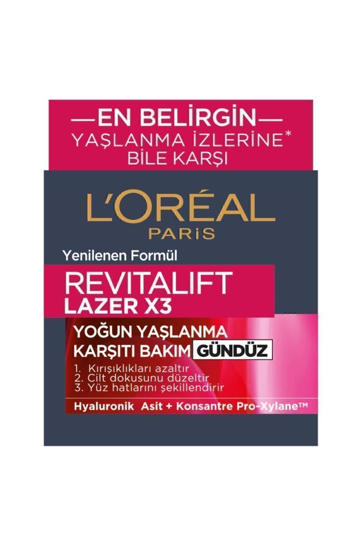 Yaşlanma Karşıtı Revitalift Laser X3 Cilt Serumu 30 ml Gündüz Kremi 50 ml