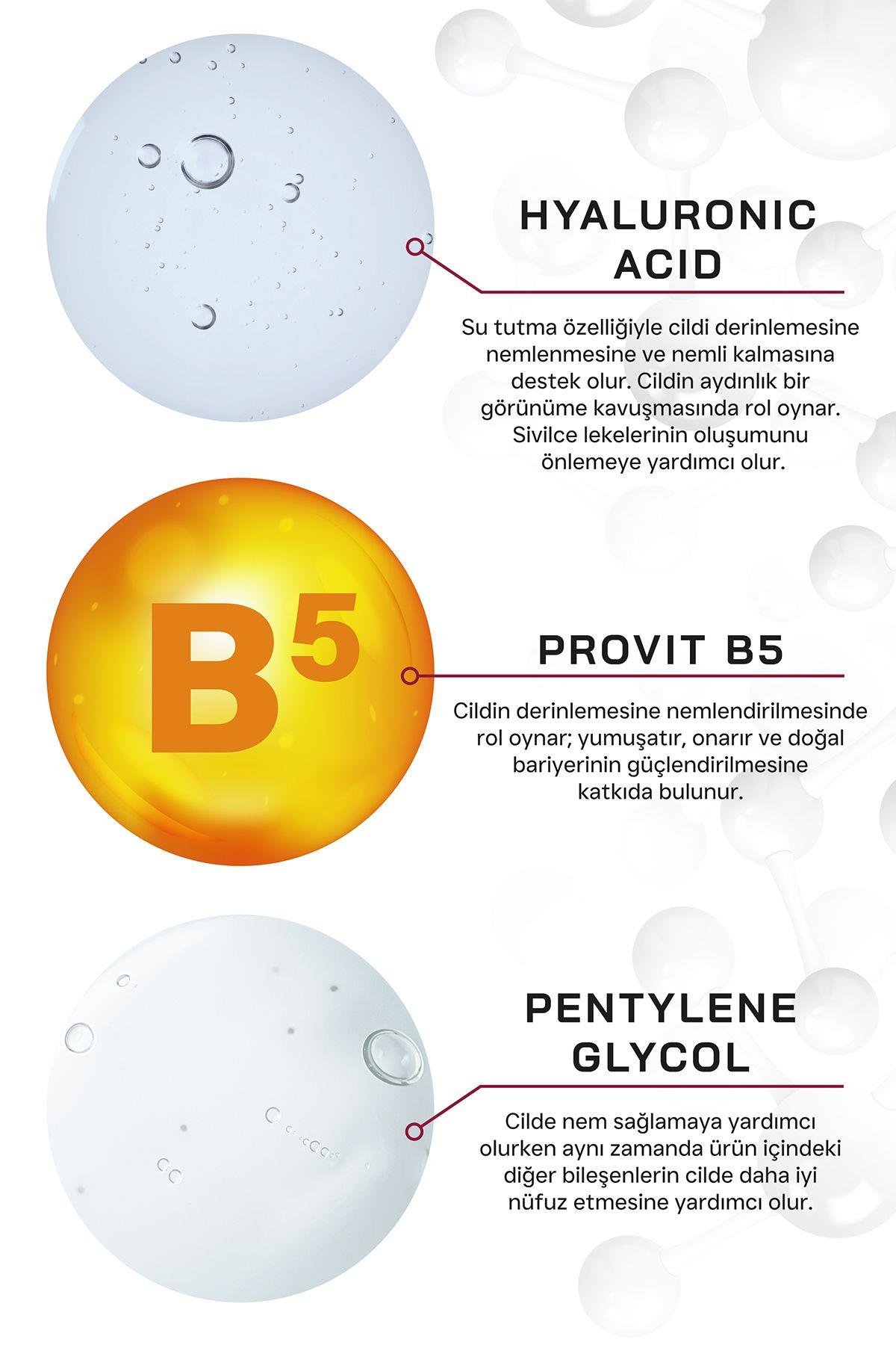 Yoğun Nemlendirici Hyaluronik Asit Serum 50ml Dolgunlaştırma Ve Sıkılaştırma Asit Moleküllü