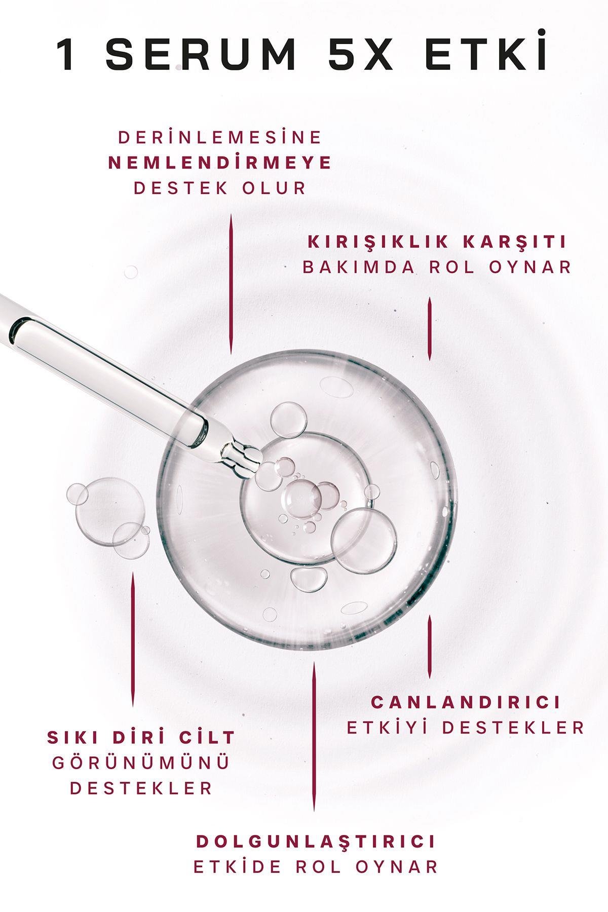 Yoğun Nemlendirici Hyaluronik Asit Serum 50ml Dolgunlaştırma Ve Sıkılaştırma Asit Moleküllü