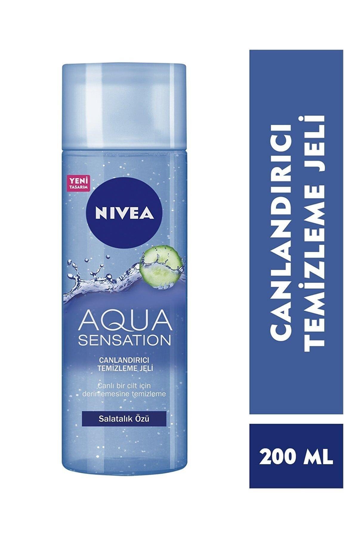 Yüz Temizleme Jeli Aqua Sensation Canlandırıcı 200 ml X2 Adet