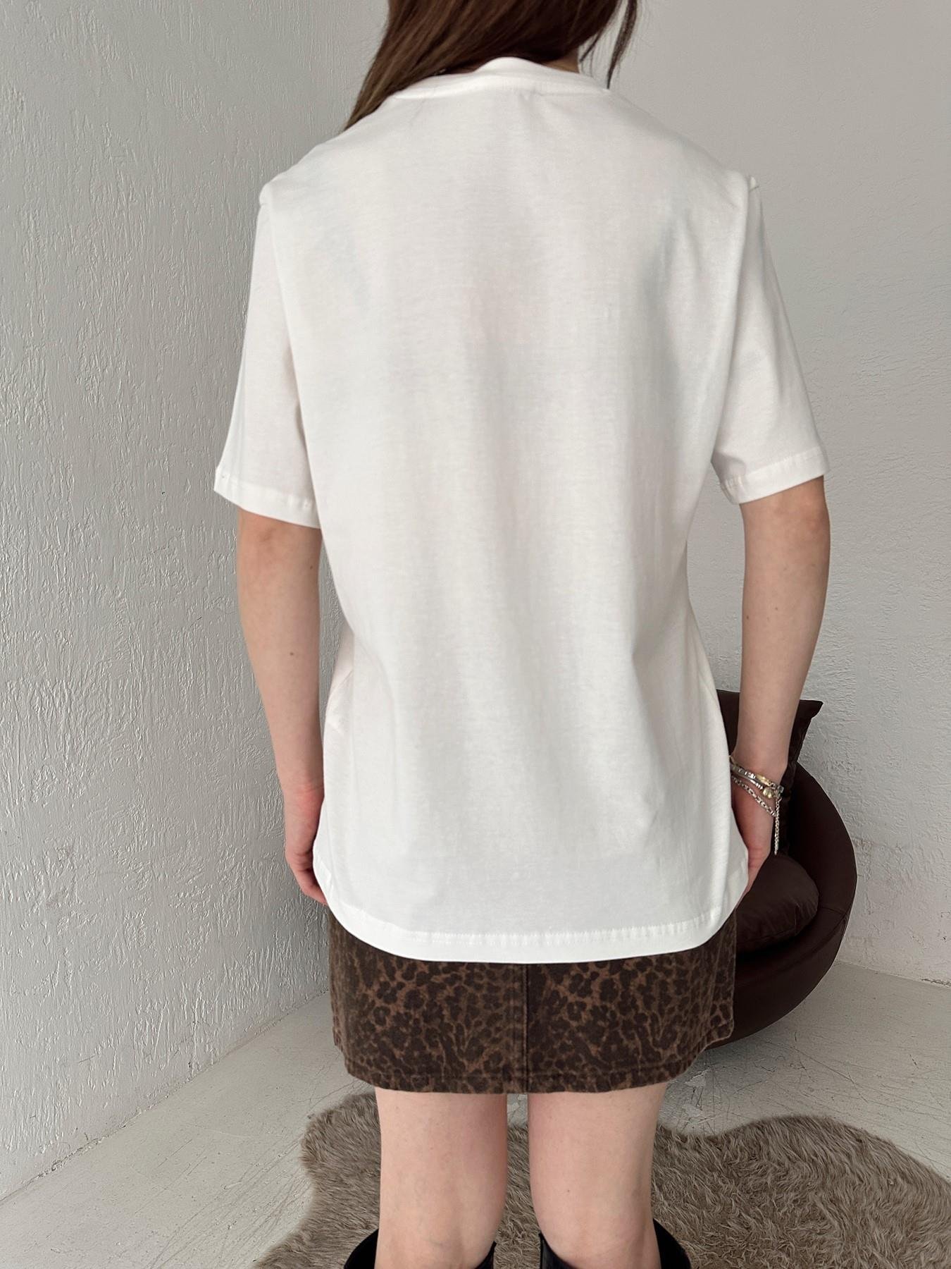 Angels Nakışlı Tişört EKRU