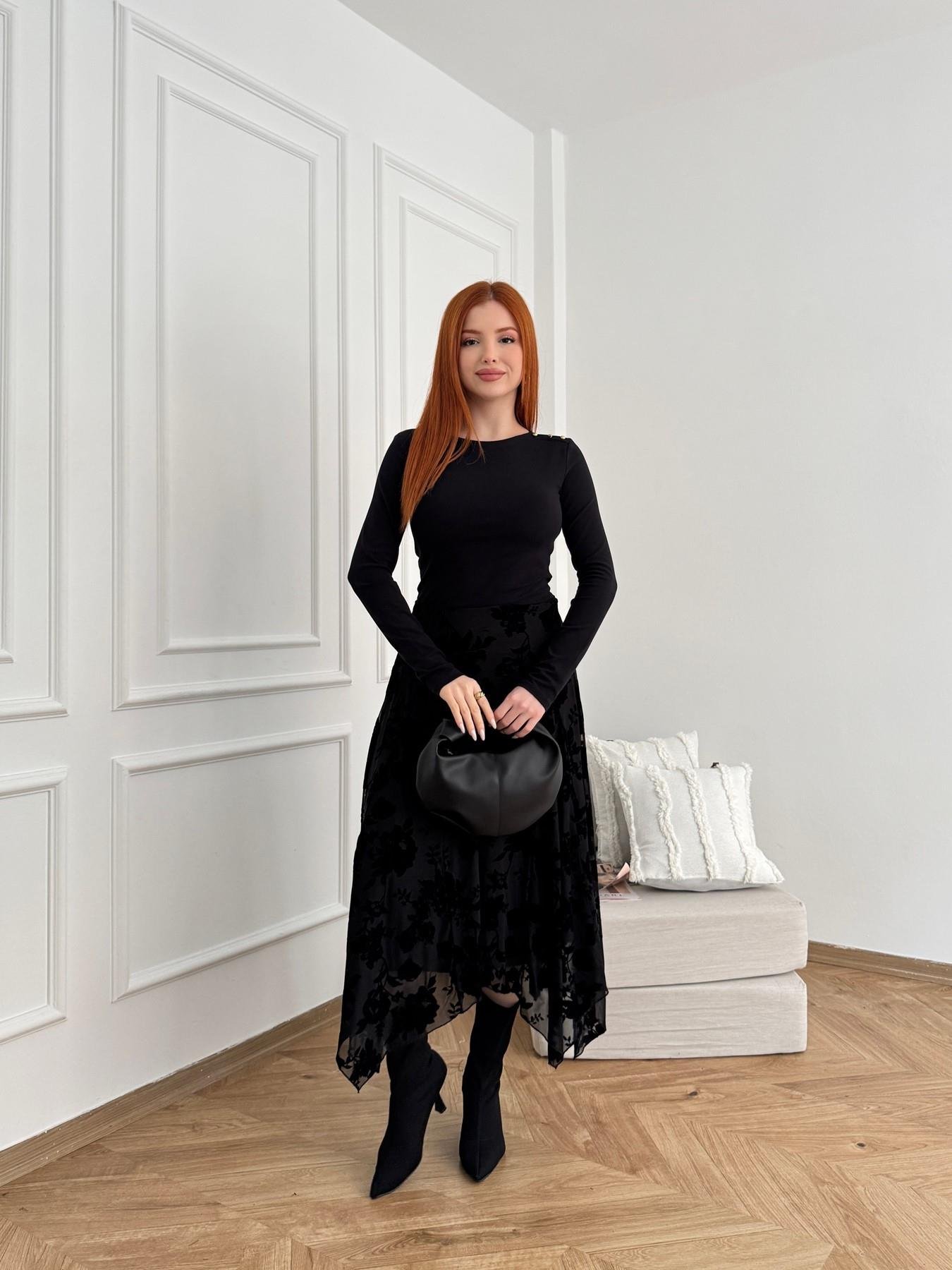 Asimetrik Etek Siyah