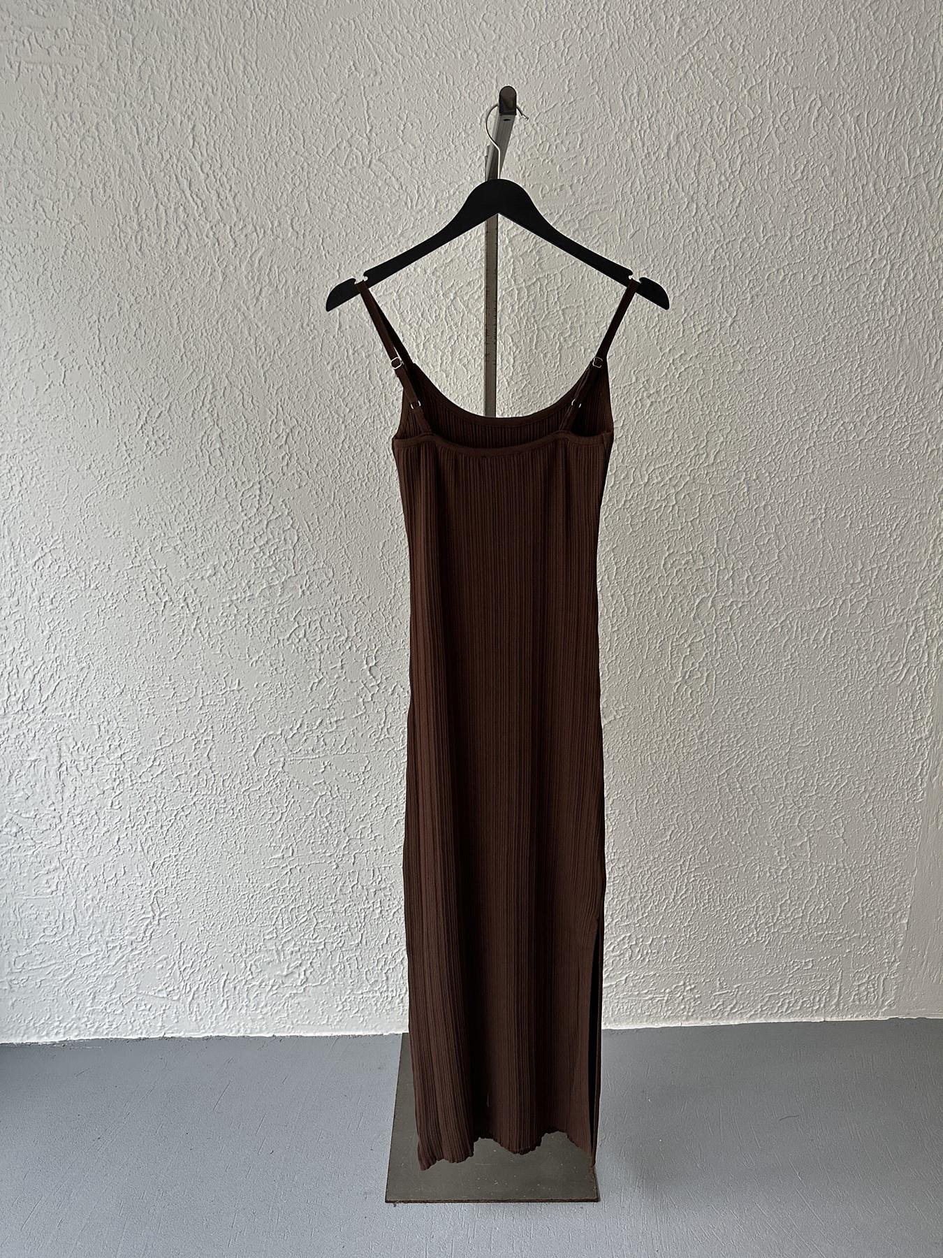 Askılı Elbise Kahve