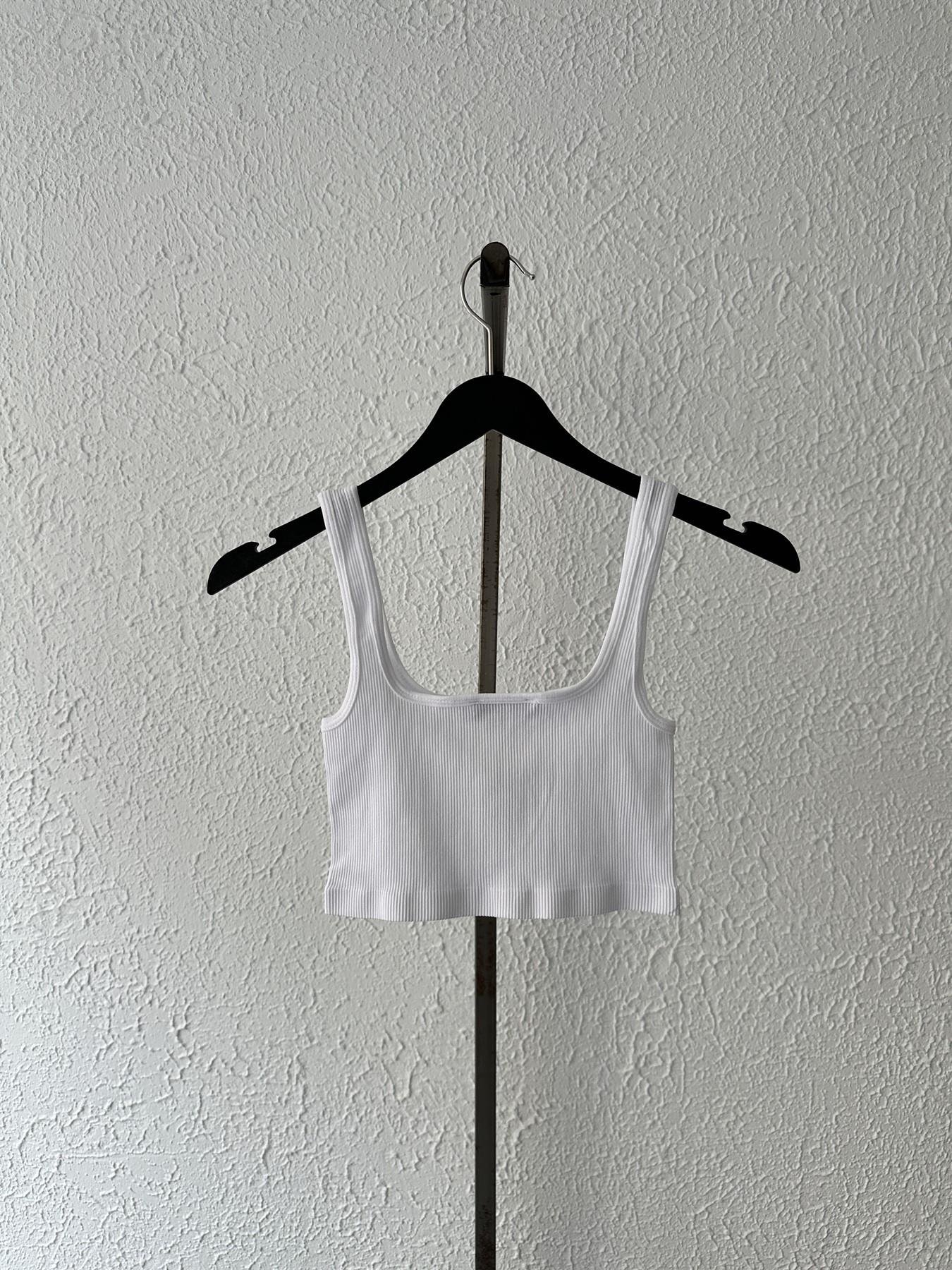 Askılı Fitilli Atlet Beyaz