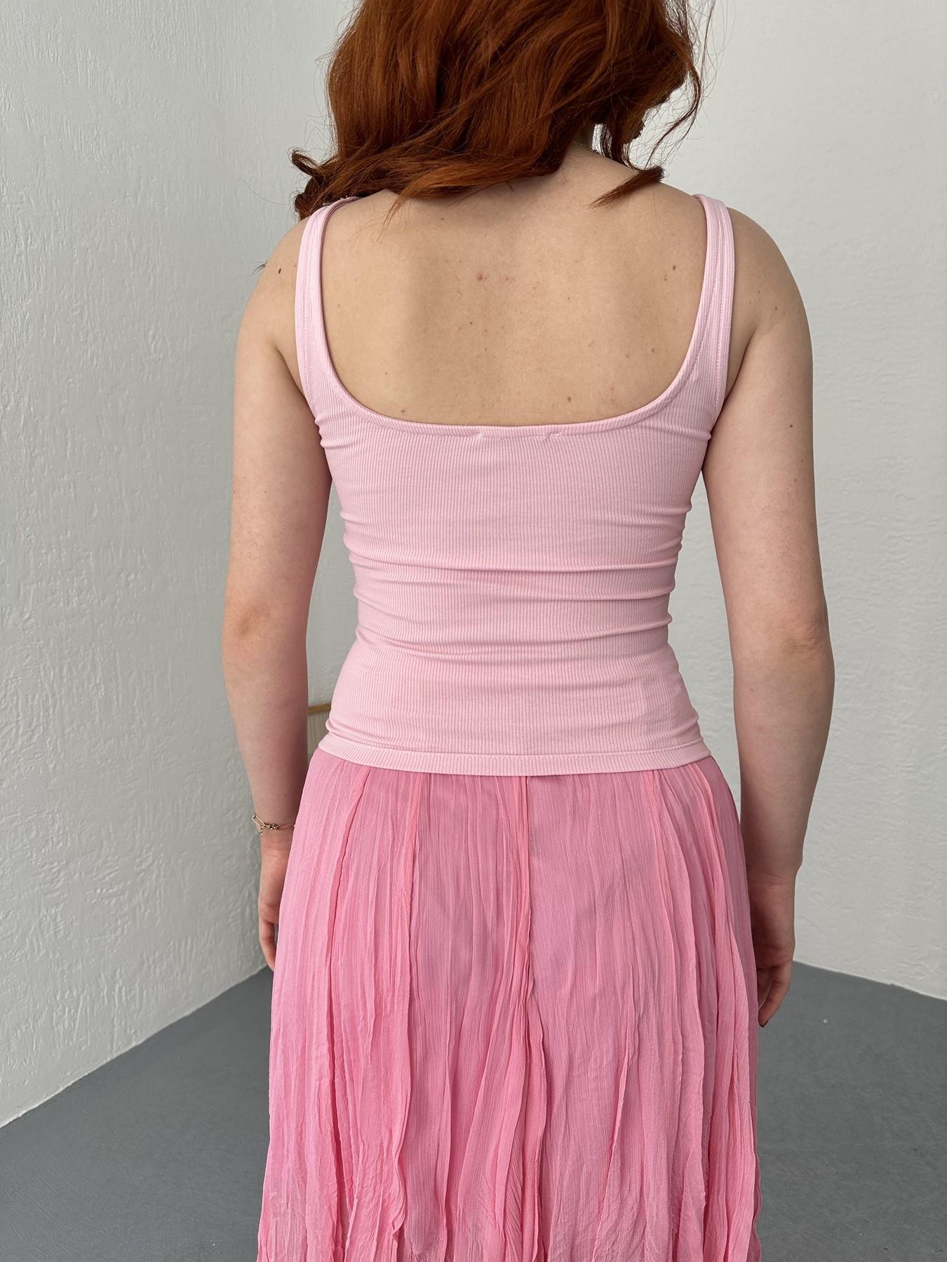 Askılı Fitilli Atlet Toz pembe