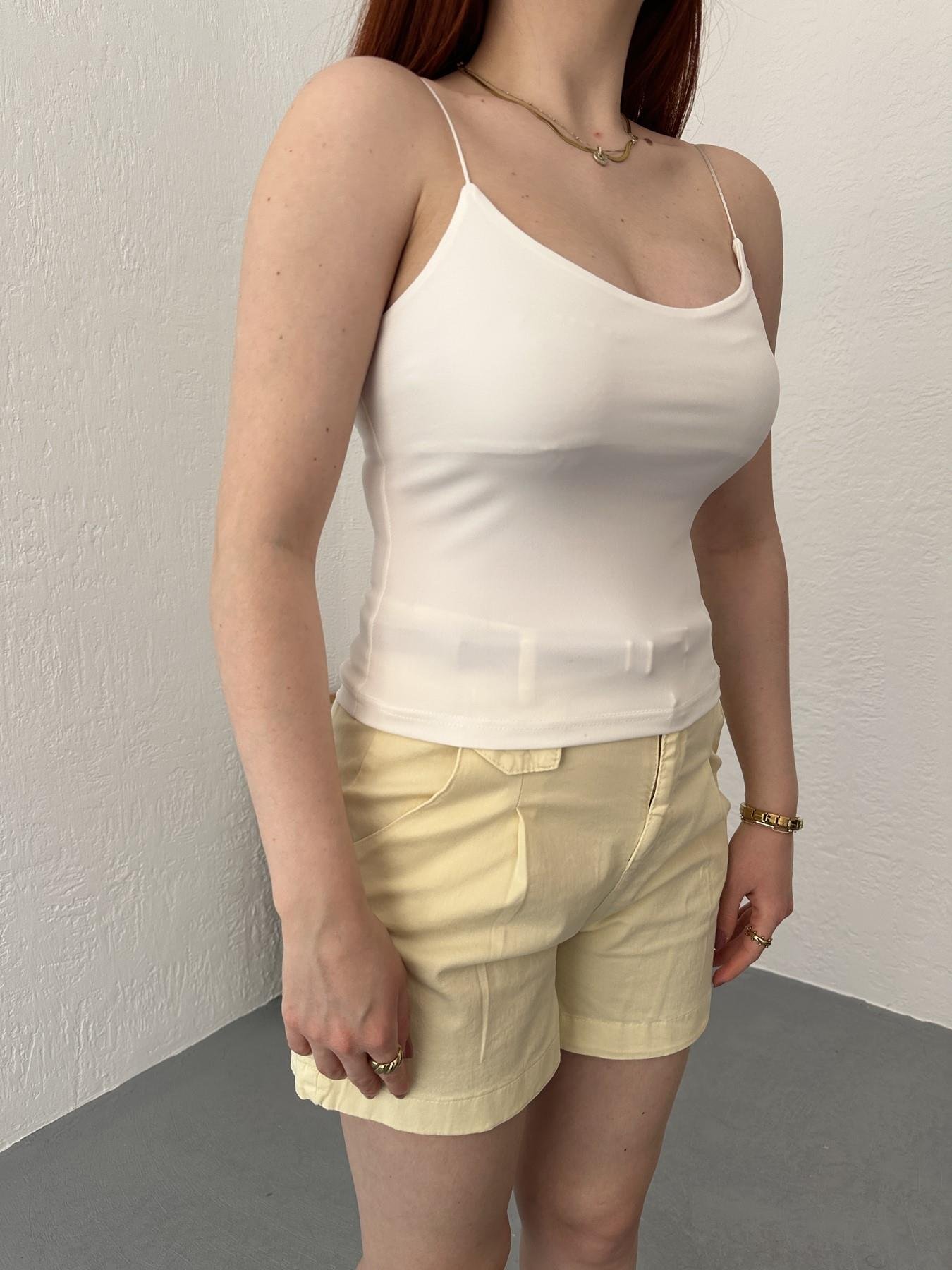 Askılı Kısa Body Ekru