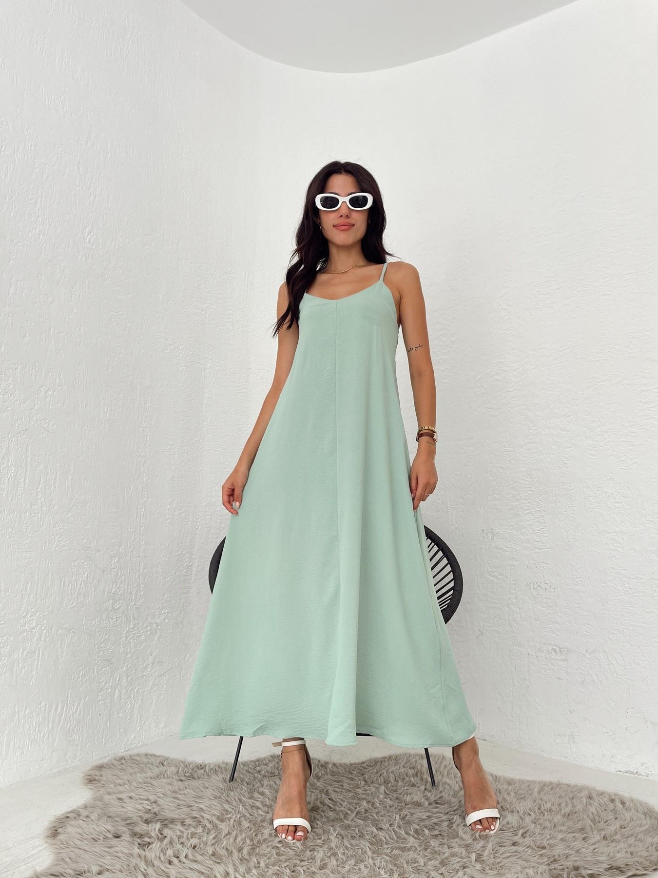 Askılı Uzun Elbise MİNT