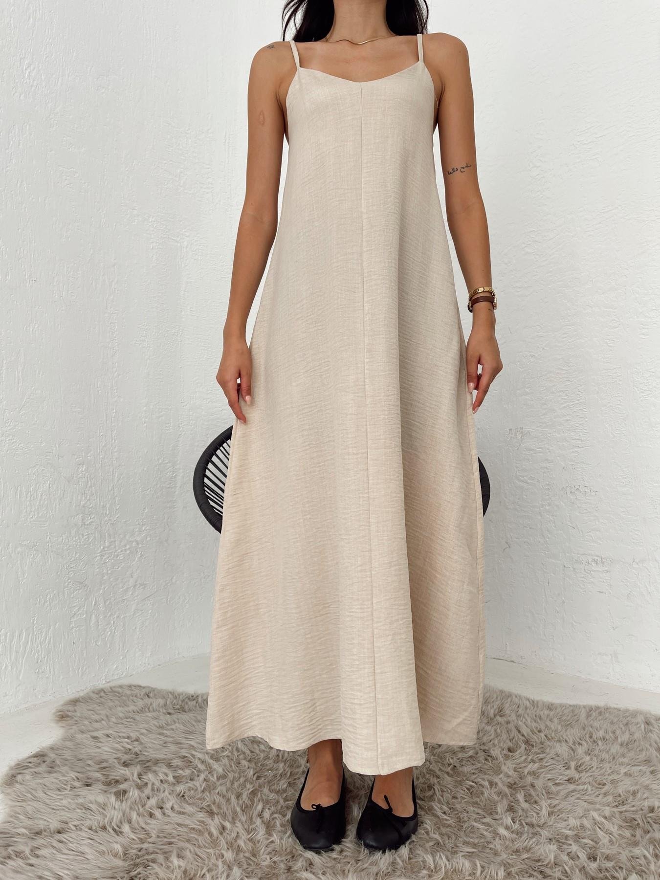 Askılı Uzun Elbise TAŞ