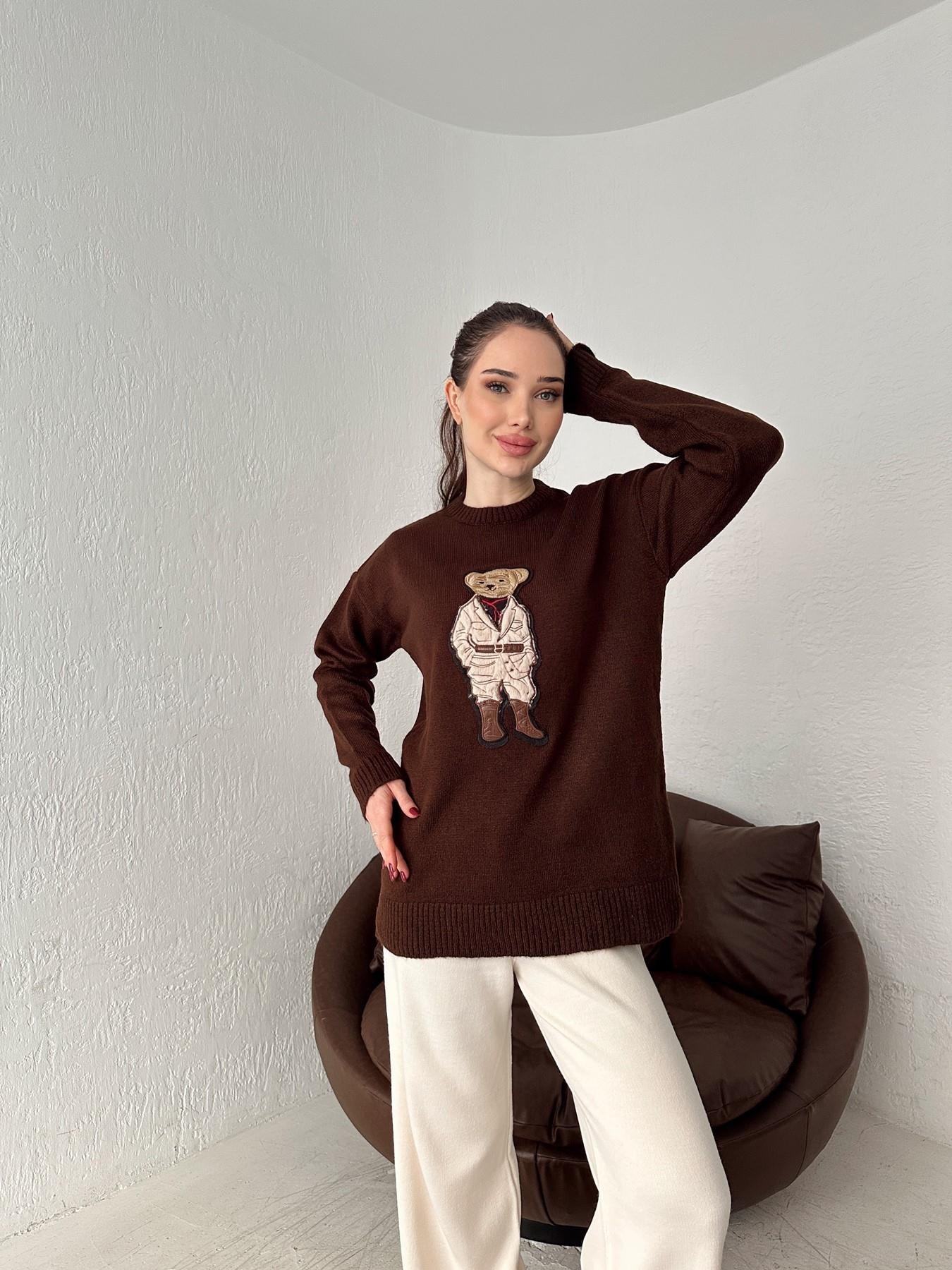 Ayıcıklı Kazak KAHVE