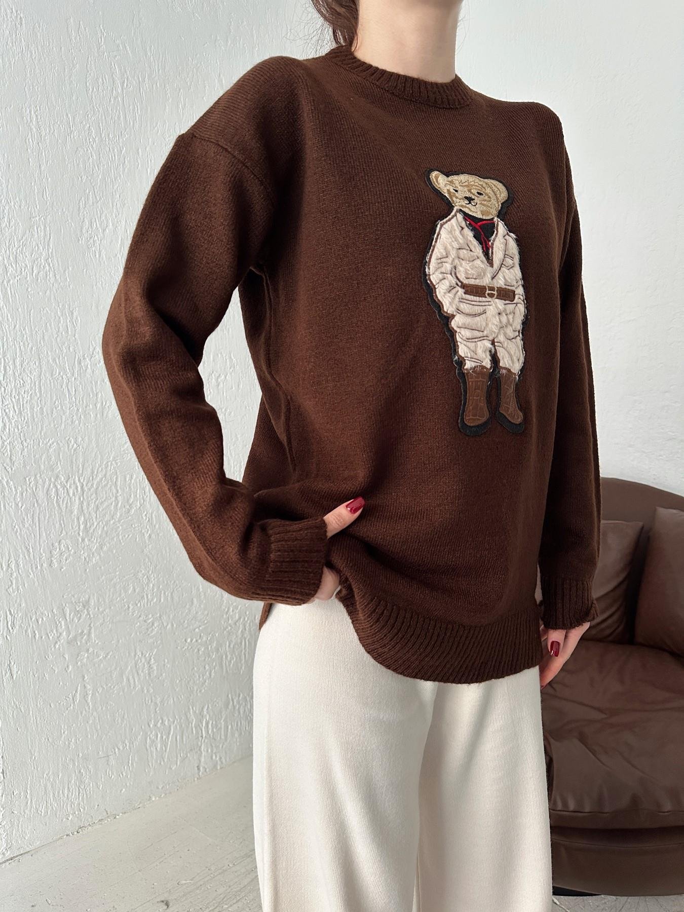 Ayıcıklı Kazak KAHVE