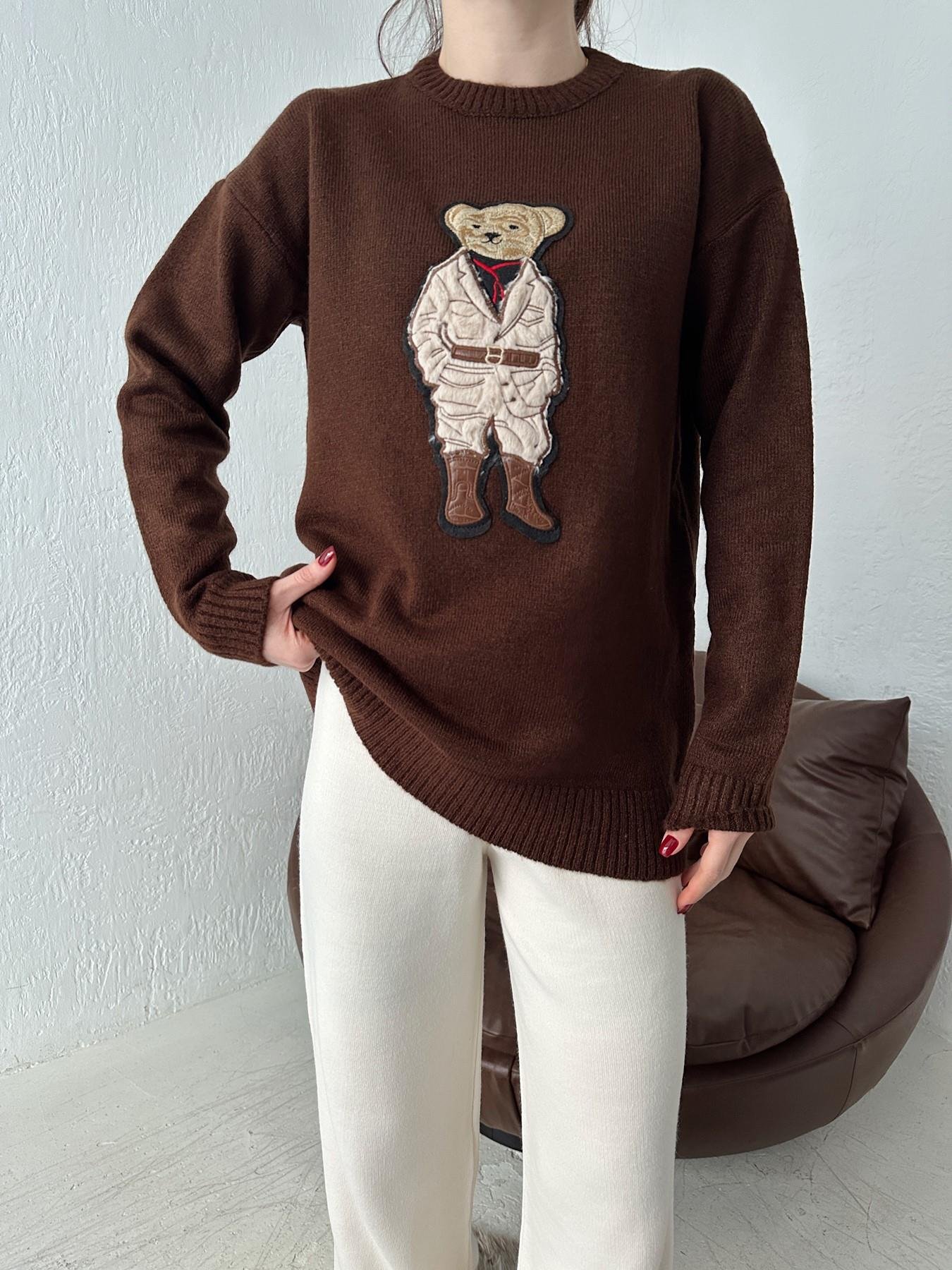 Ayıcıklı Kazak KAHVE