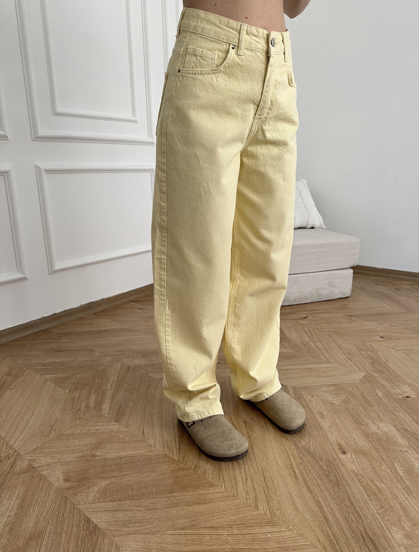 Baggy Fit Salaş Pantolon Sarı