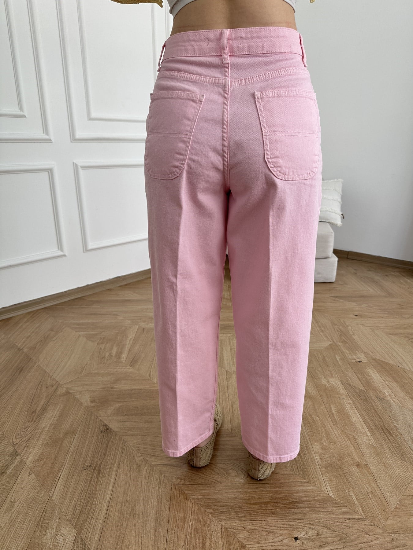 Baggy Kesim Pantolon Pembe