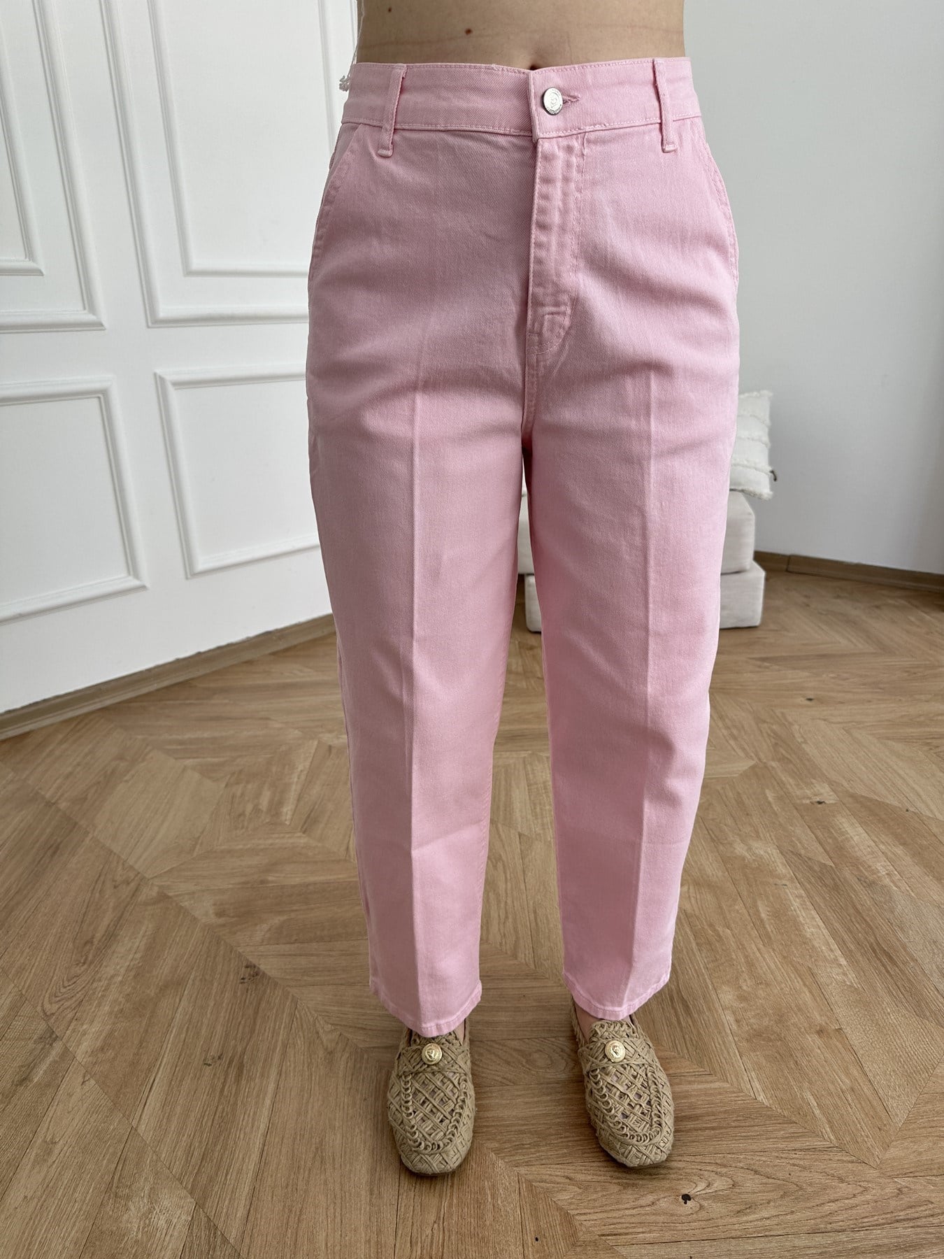 Baggy Kesim Pantolon Pembe