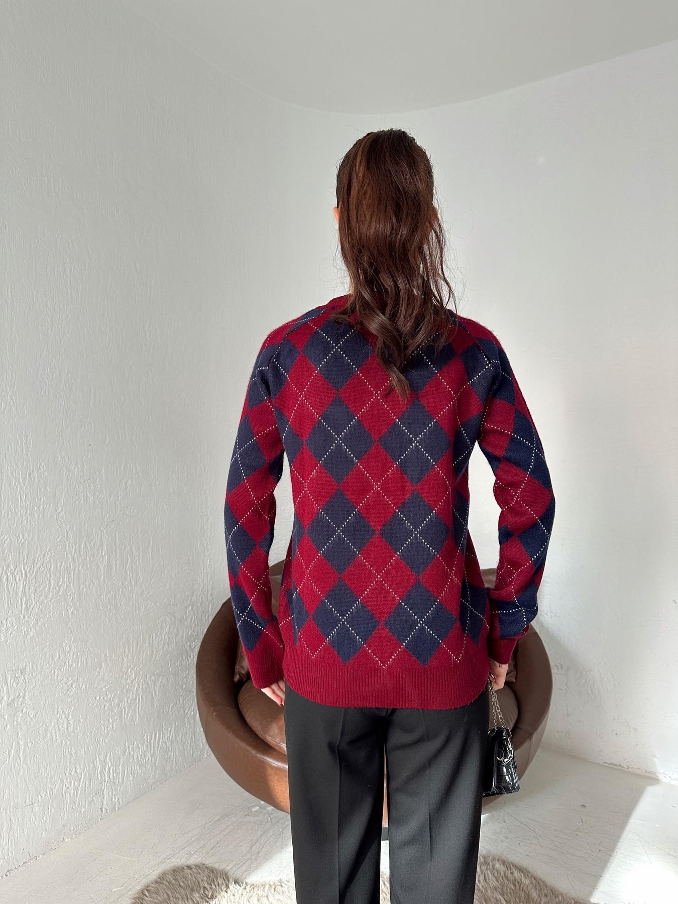 Baklava Desen Kazak BORDO-LACİ