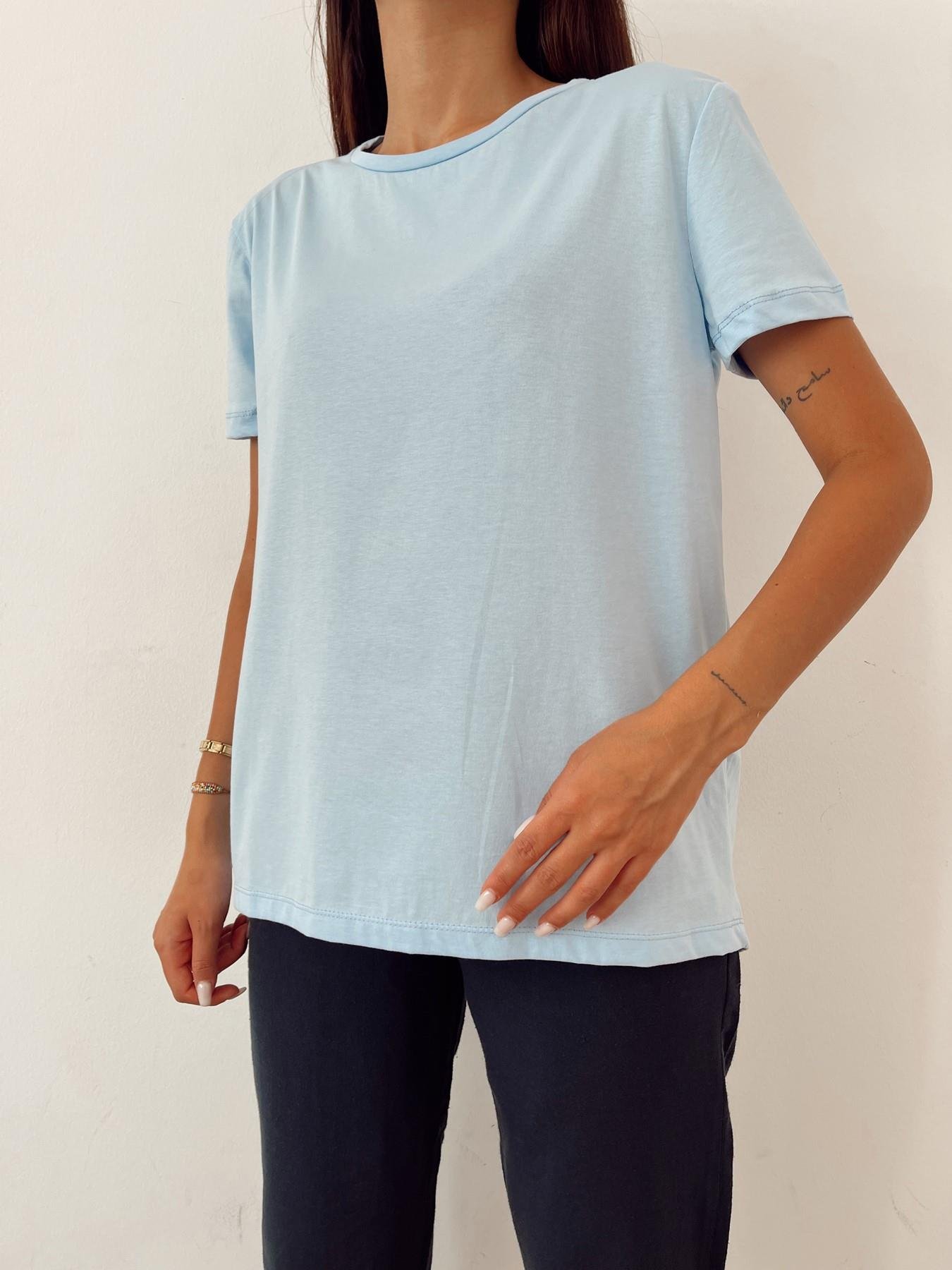 Basic Arkası Uzun Tişört AÇIK MAVİ