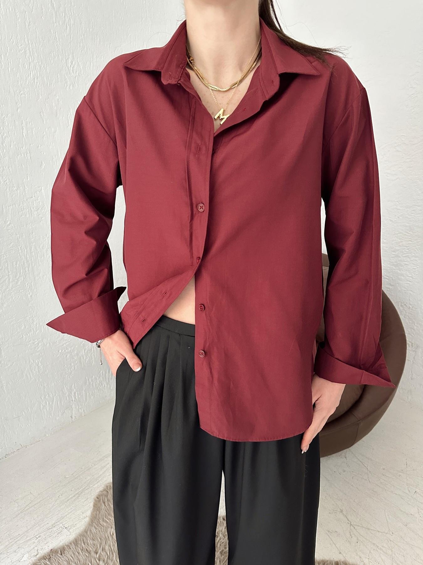 Basic Gömlek BORDO