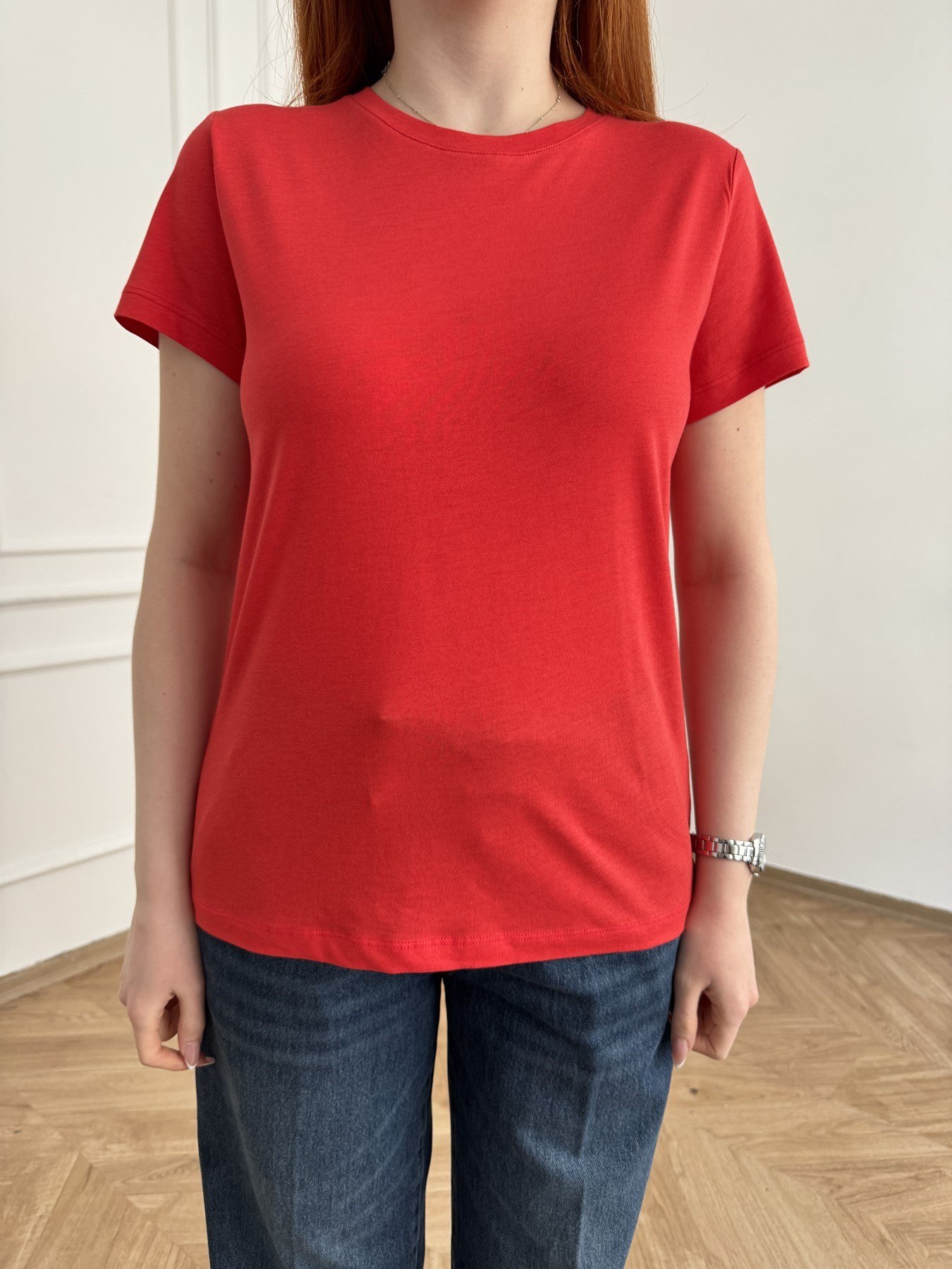 Basic Kısa Kol T-shirt Kırmızı