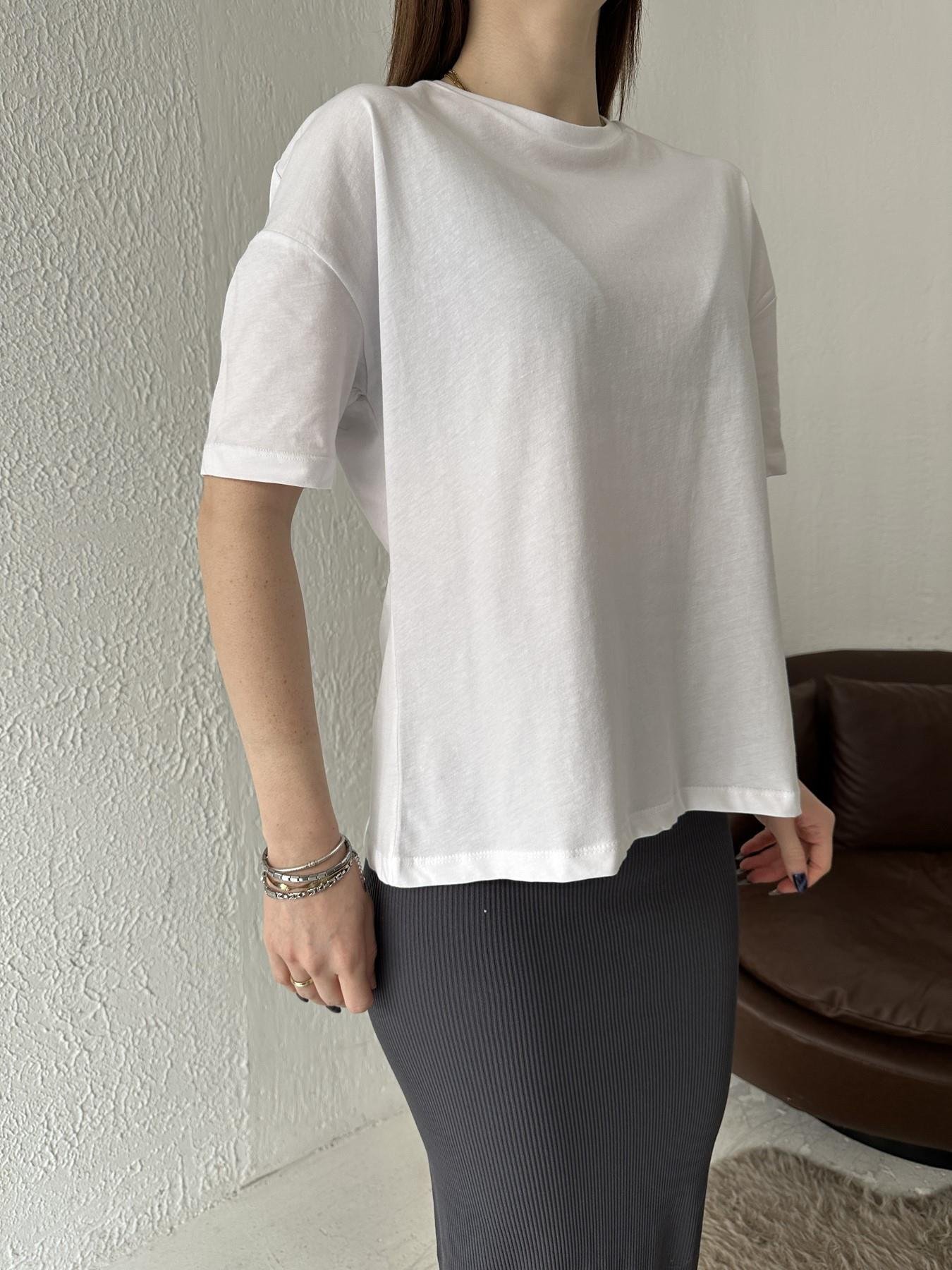 Basic Yıkamalı Tişört BEYAZ