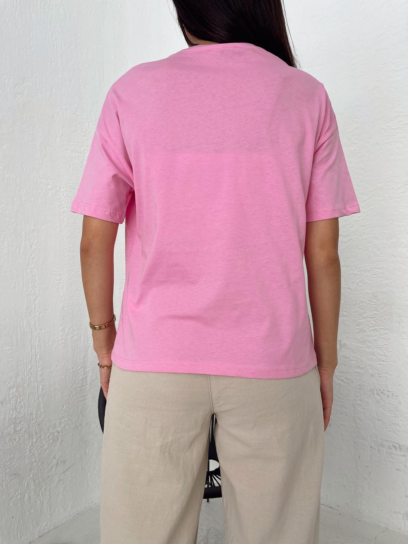 Basic Yıkamalı Tişört PEMBE