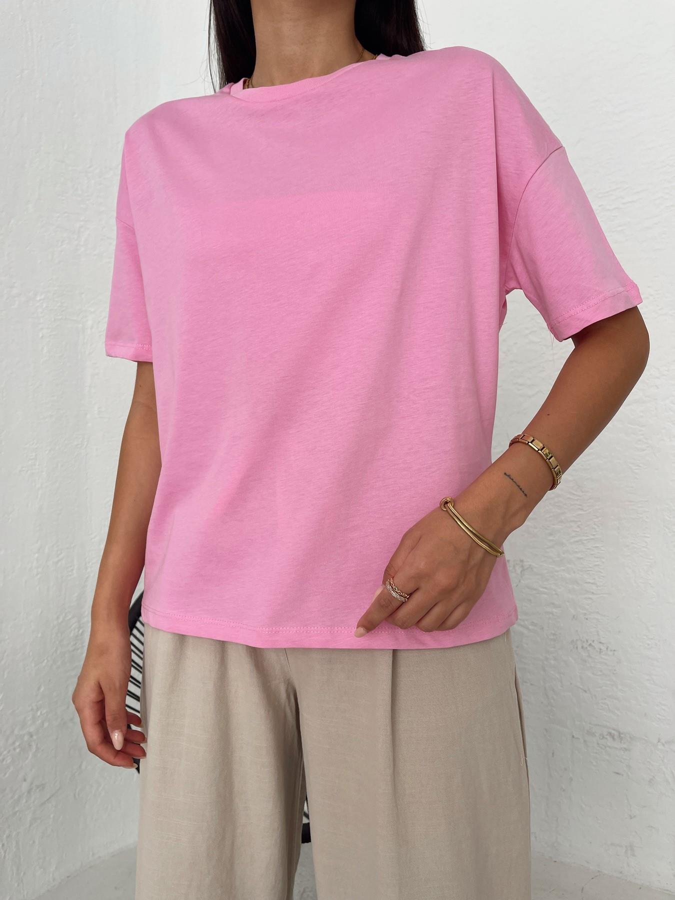 Basic Yıkamalı Tişört PEMBE