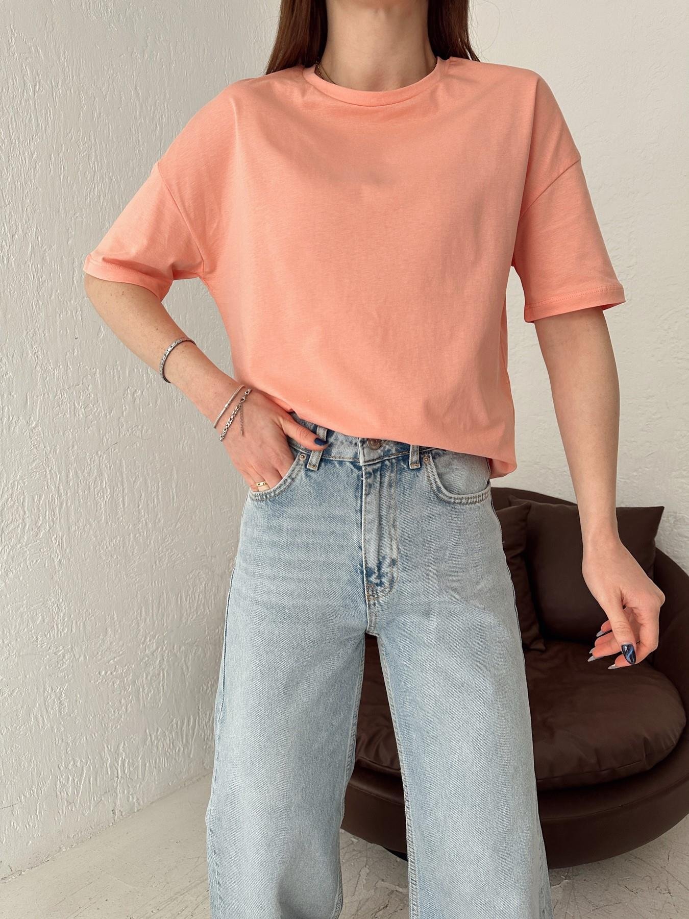 Basic Yıkamalı Tişört ŞEFTALİ