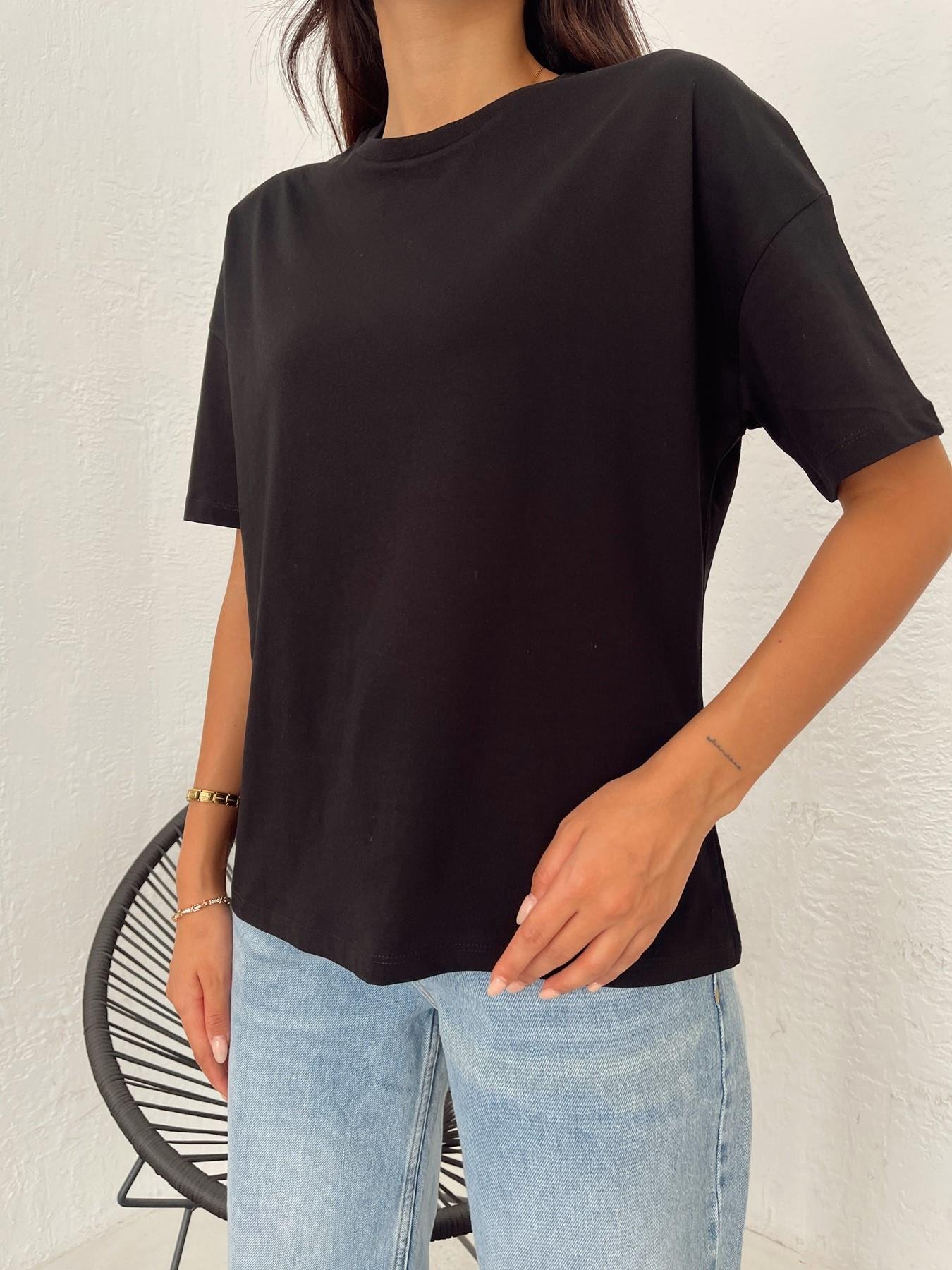 Basic Yıkamalı Tişört SİYAH