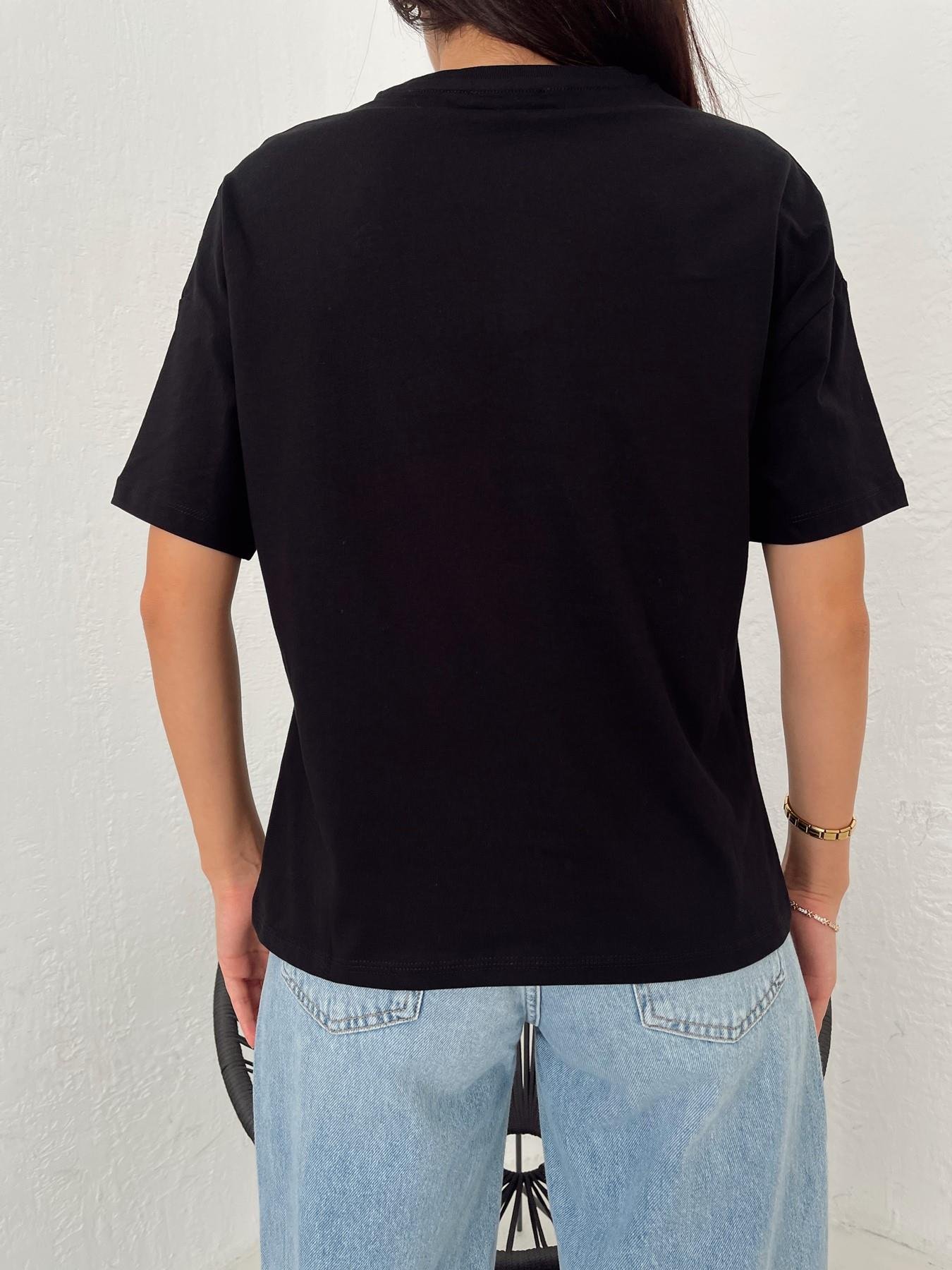 Basic Yıkamalı Tişört SİYAH