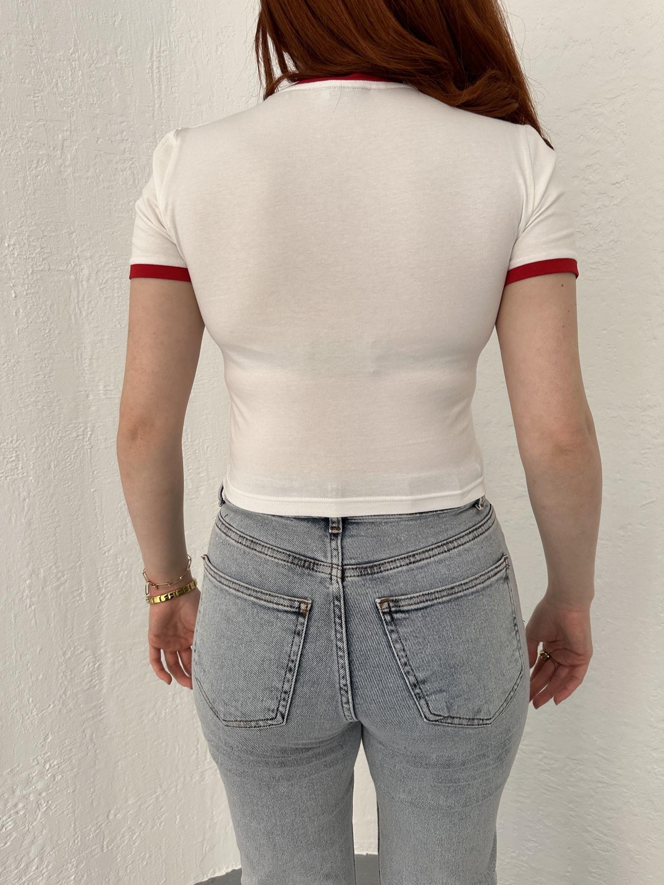 Baskılı Tişört Ekru