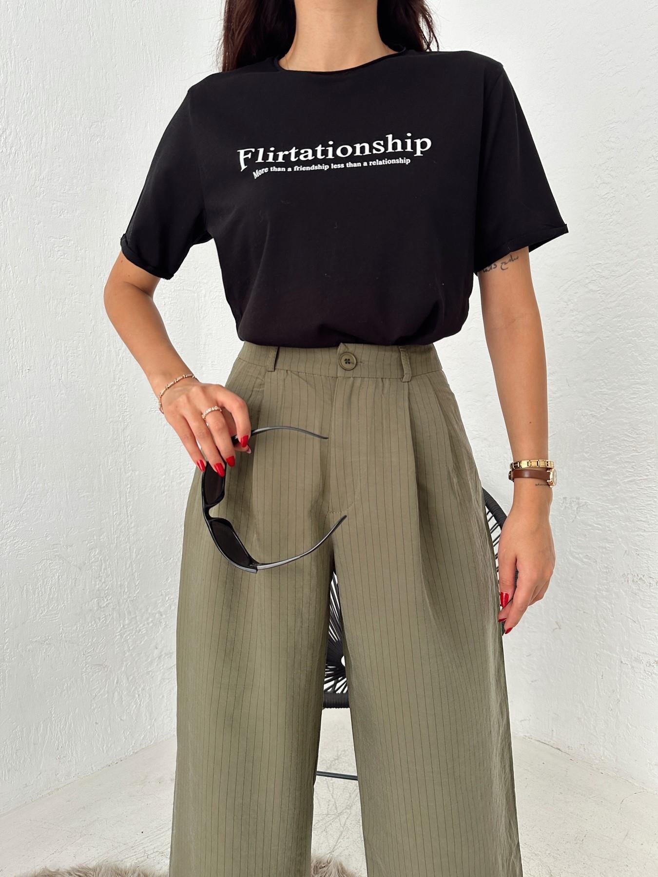 Baskılı Tişört SİYAH