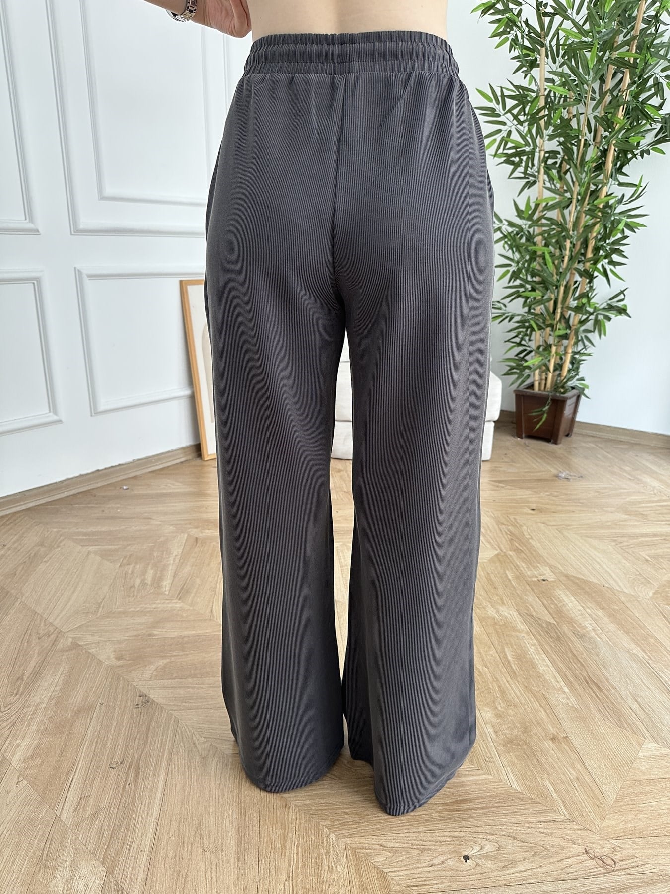Beli İpli Relax Fit Eşofman Antrasit