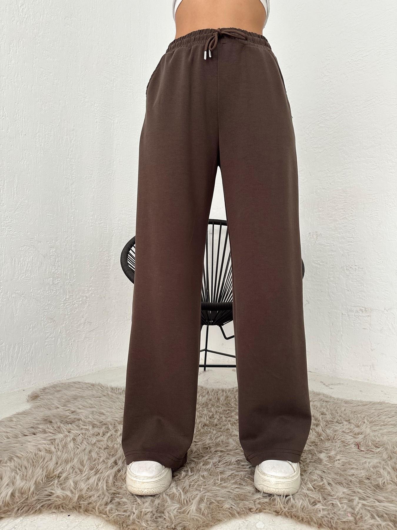 Beli Lastikli Bol Paça Eşofman Altı AÇIK KAHVE