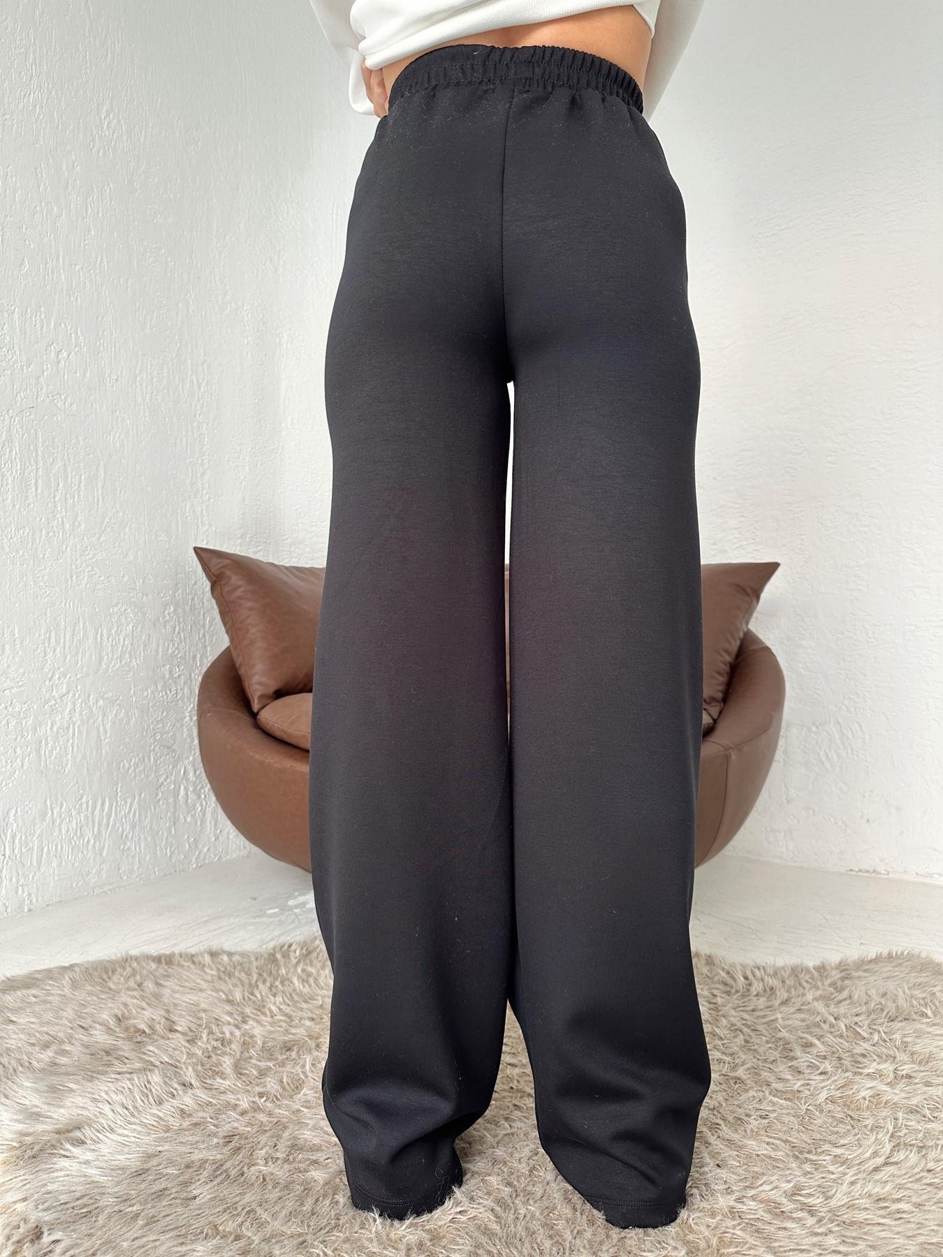 Beli Lastikli Bol Paça Eşofman Altı SİYAH