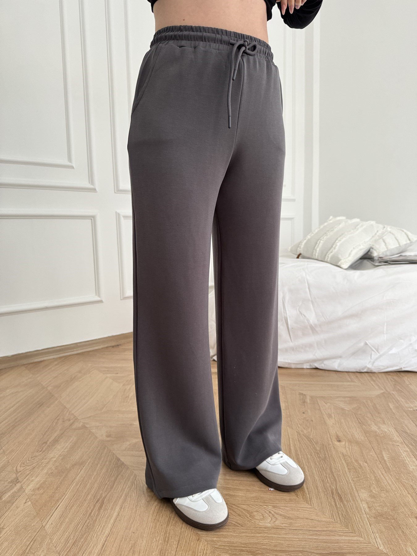 Beli Lastikli Relax Fit Eşofman Altı Antrasit