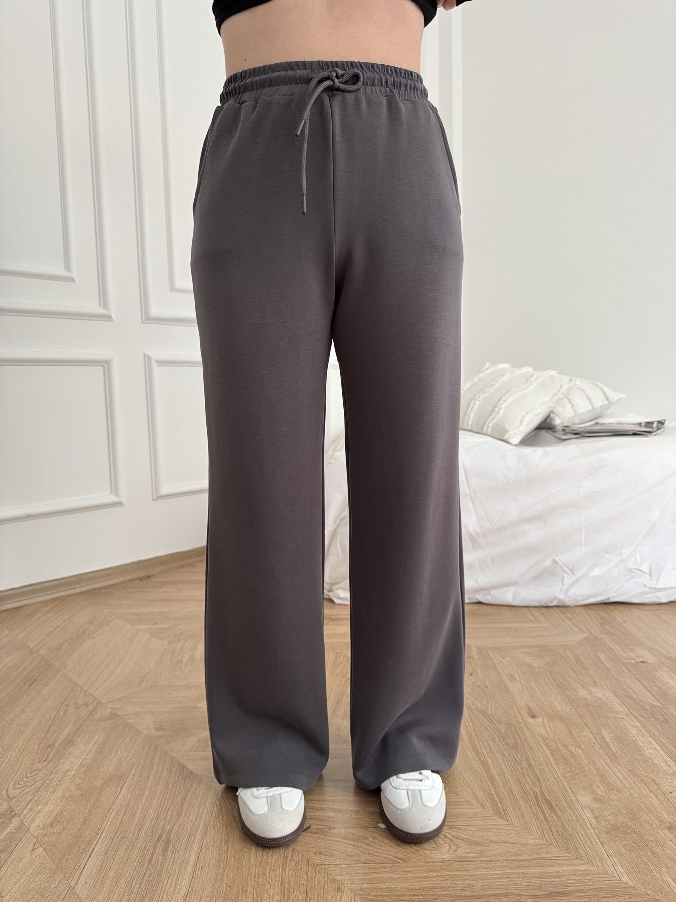 Beli Lastikli Relax Fit Eşofman Altı Antrasit