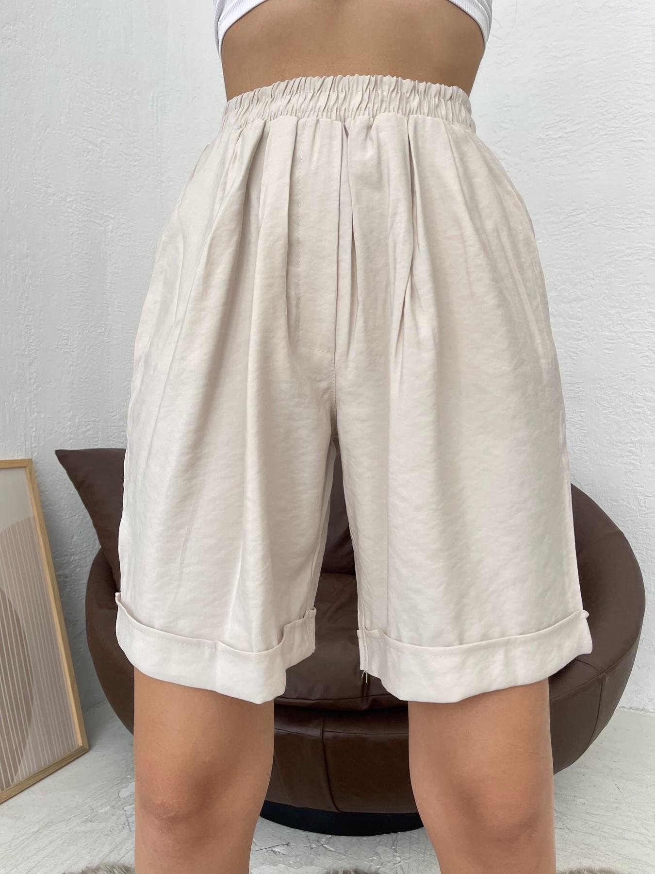 Beli Lastikli Şort TAŞ