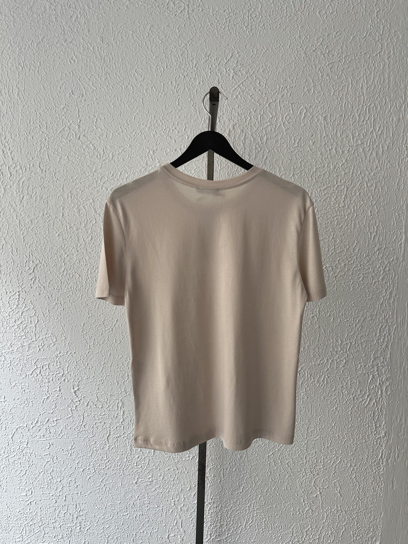 Bisiklet Kısa Kollu Tişört Açık bej