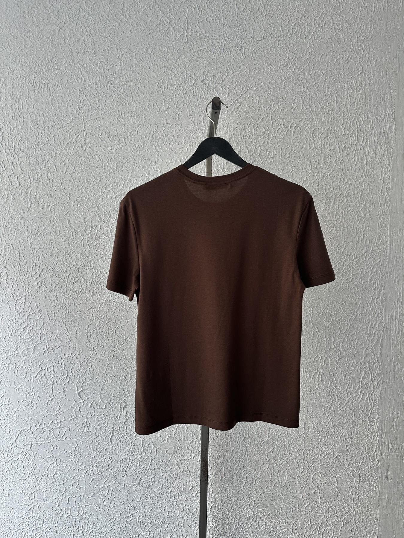 Bisiklet Kısa Kollu Tişört Açık kahve